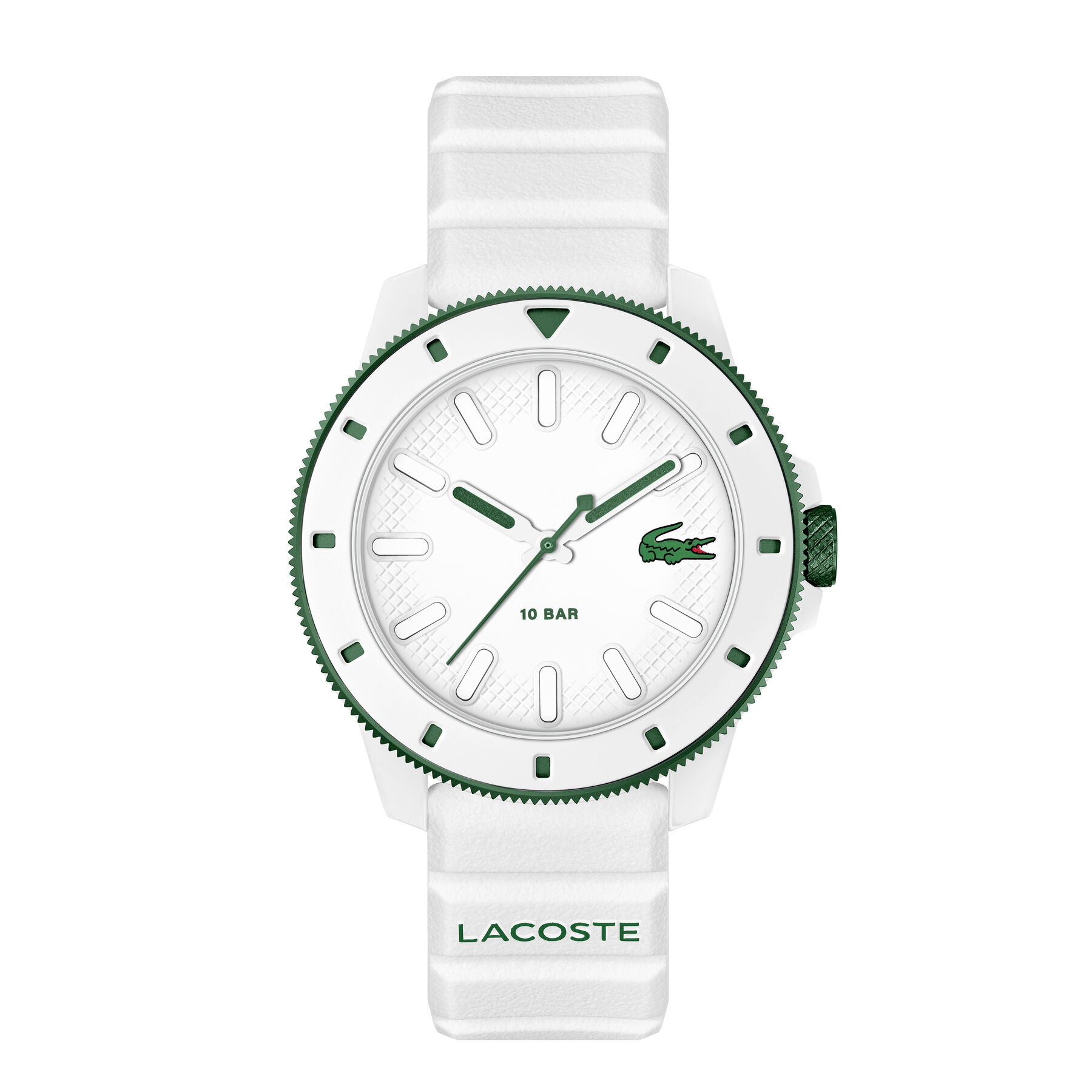 Three-Hand Silicone Strap Men's Watch lacoste three hand silicone strap men s watch
