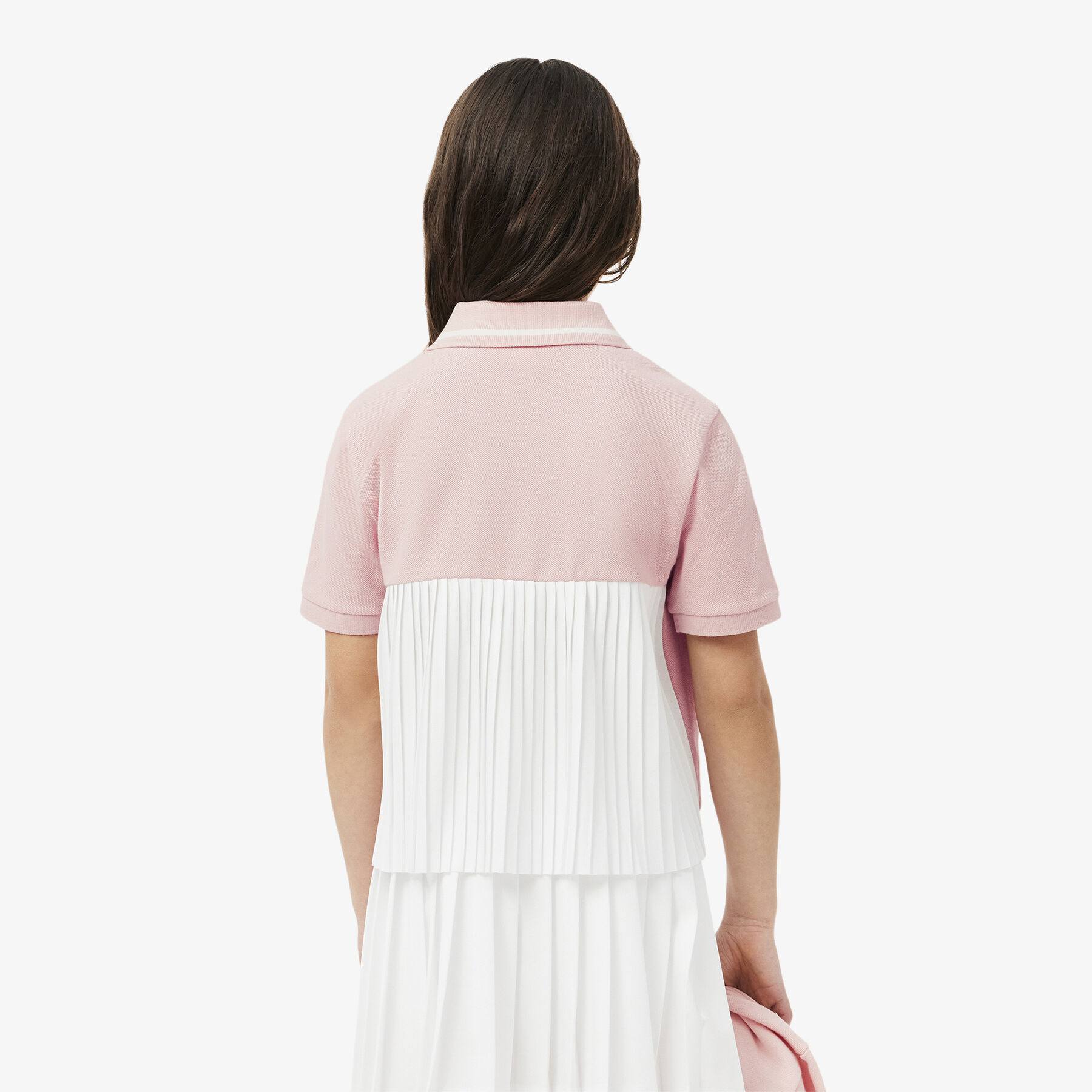lacoste pleat back petit pique polo shirt