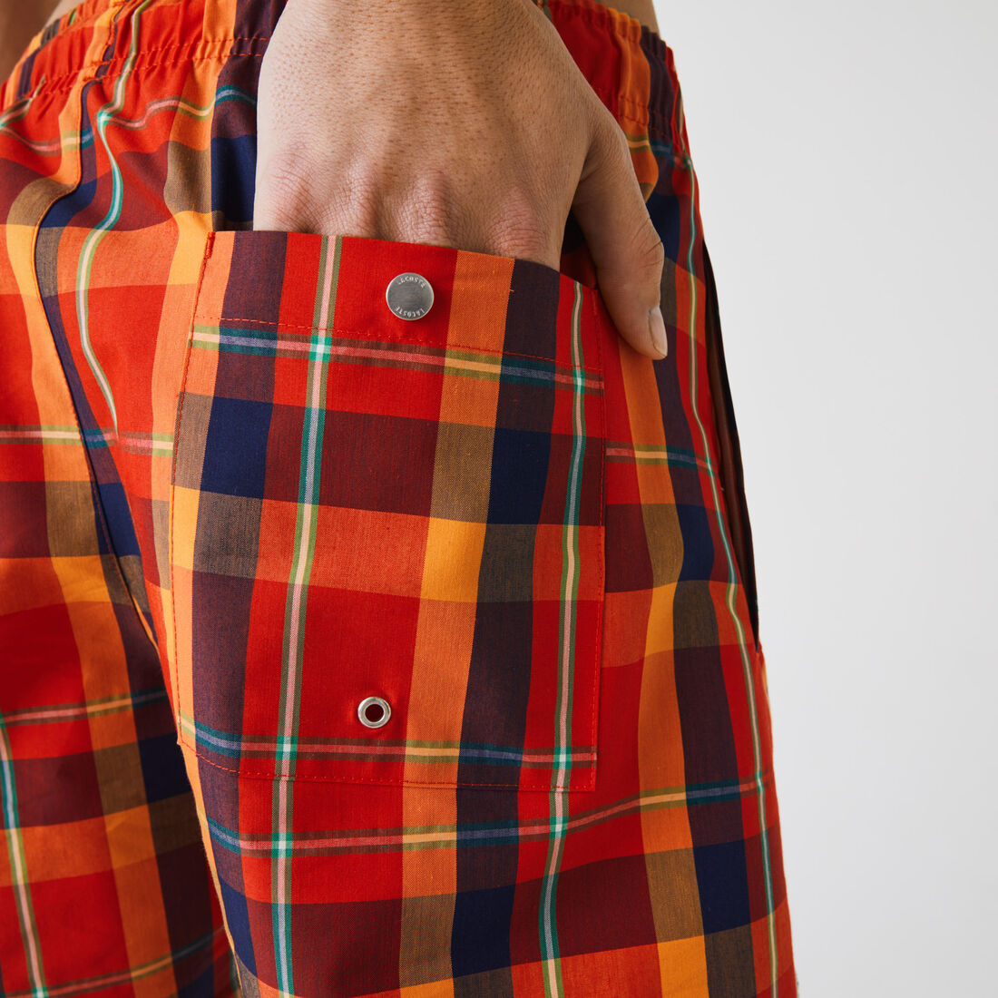 Men’s Check Print Swimming Trunks Men’s Check Print Swimming Trunks