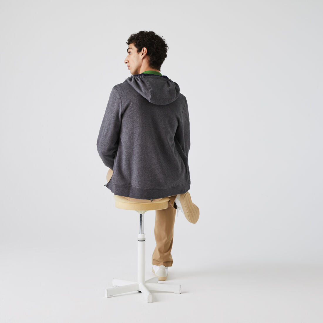 Men's Lacoste SPORT Tennis hooded zippered sweatshirt in fleece Men's Lacoste SPORT Tennis hooded zippered sweatshirt in fleece