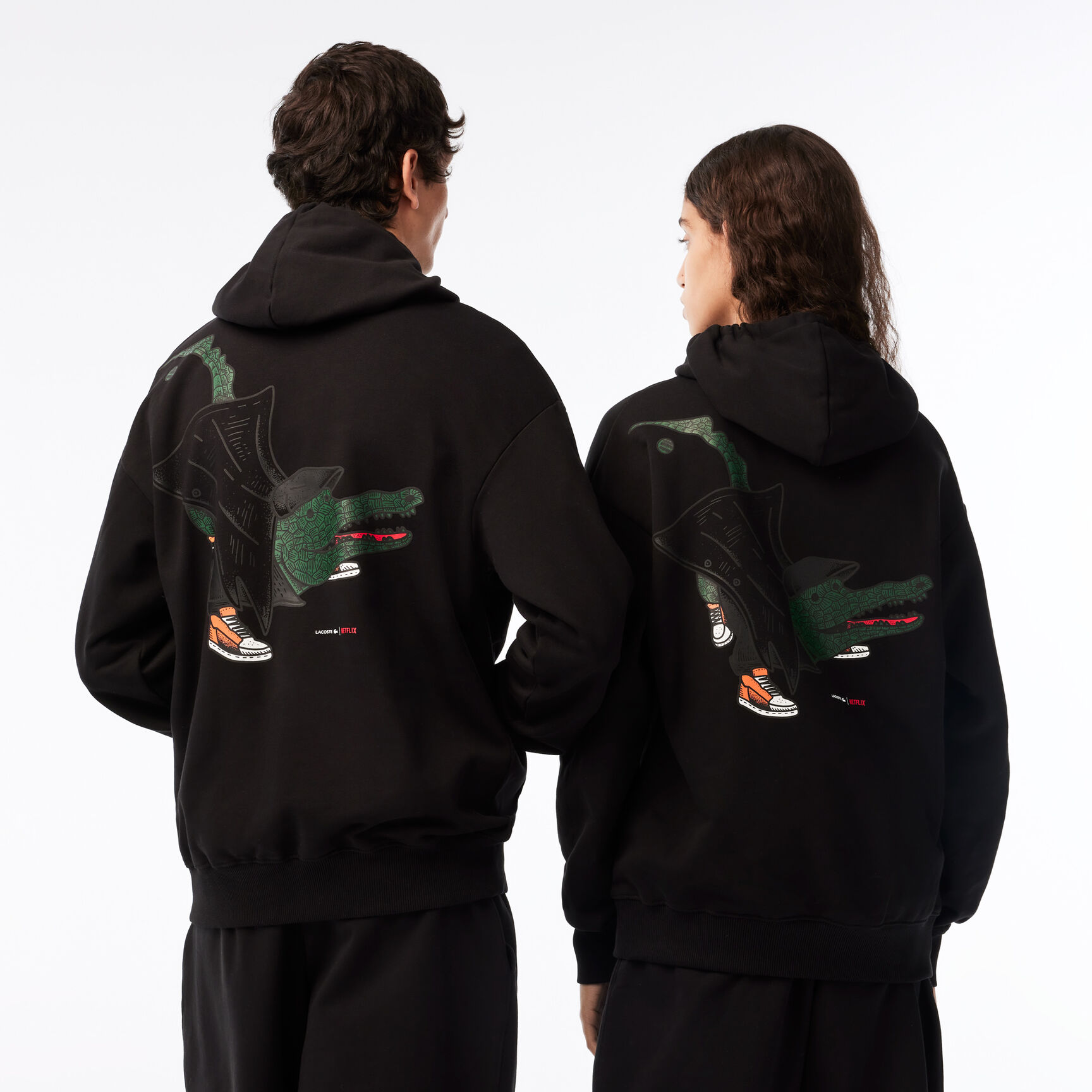 Unisex Lacoste x Netflix Loose Fit Hoodie Unisex Lacoste x Netflix Loose Fit Hoodie