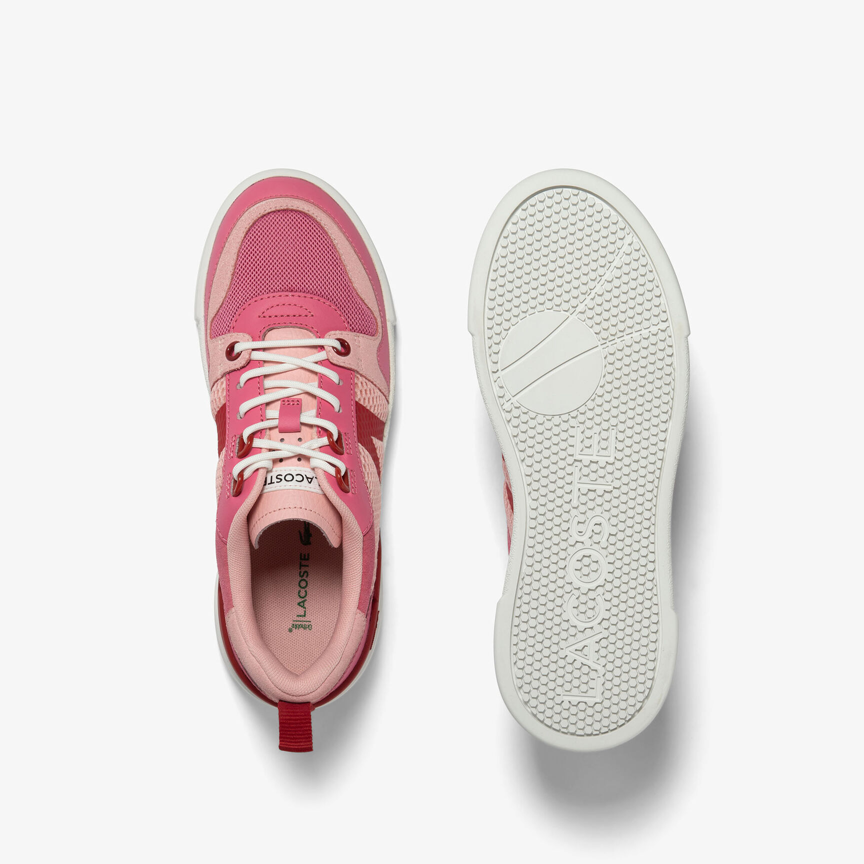 Women's Lacoste L002 Leather Heel Pop Trainers Women's Lacoste L002 Leather Heel Pop Trainers