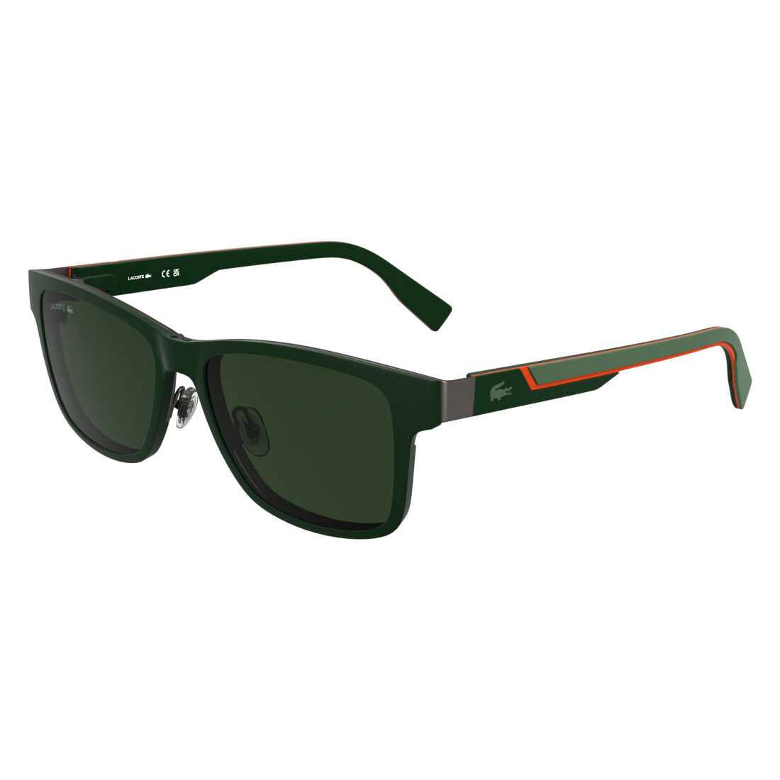 Lacoste Magnetic Clip-On Rectangular Sunglasses