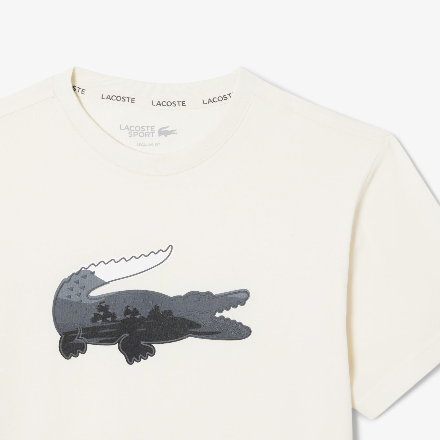 lacoste sport ultra dry landscape crocodile t shirt