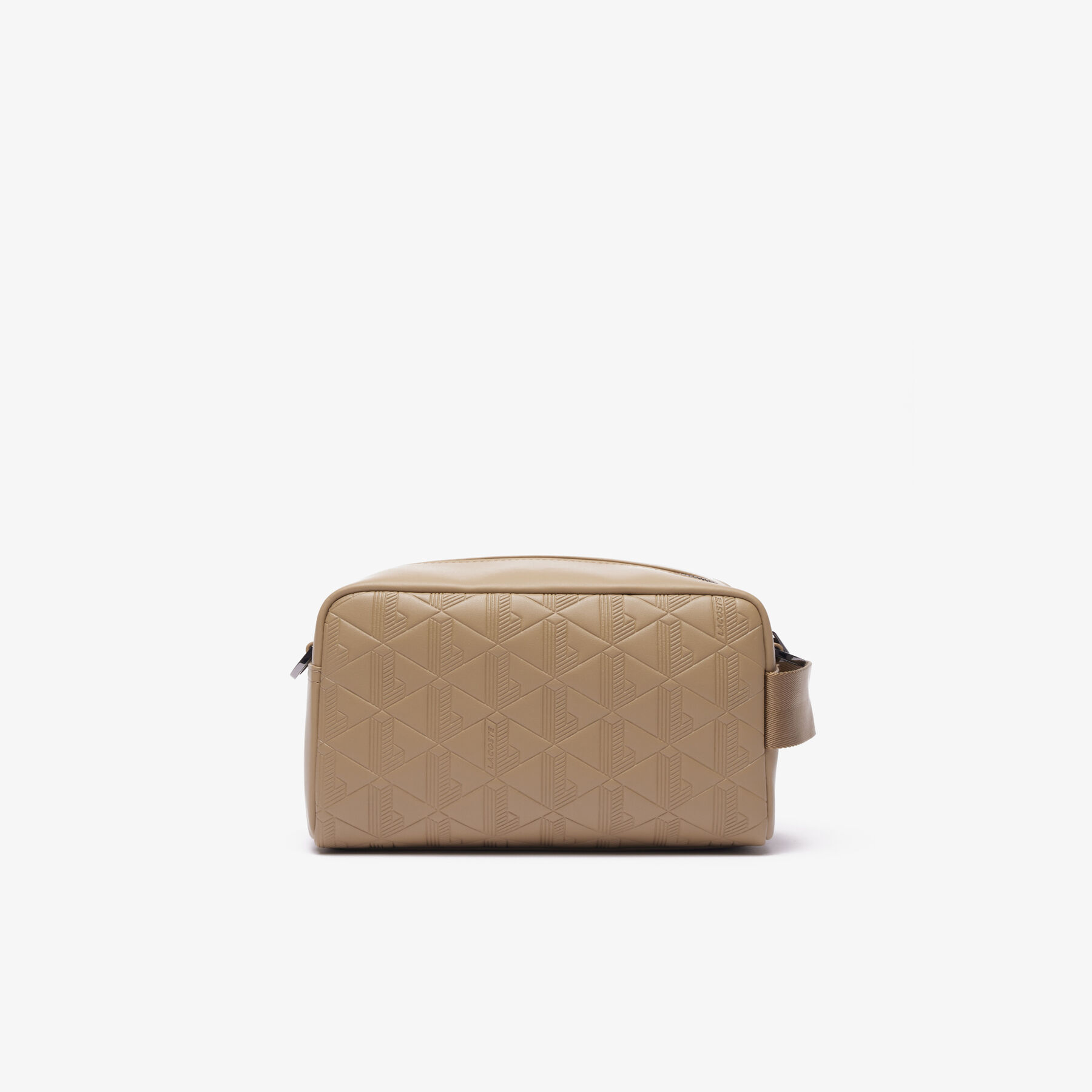 Leather Monogram Print Pouch Purse Leather Monogram Print Pouch Purse