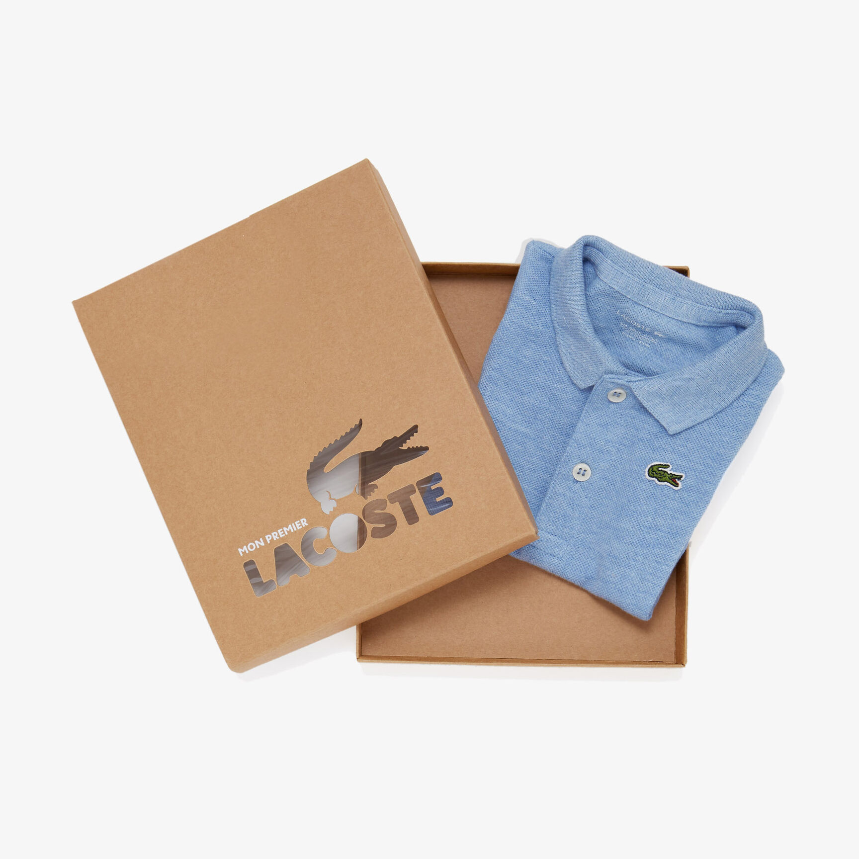 Baby Organic Cotton Piqué Bodysuit In Recycled Cardboard Box Set Baby Organic Cotton Piqué Bodysuit In Recycled Cardboard Box Set