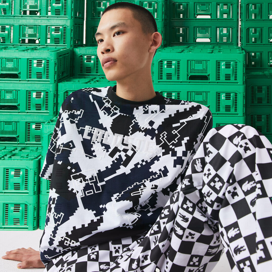 Unisex Lacoste x Minecraft Organic Jersey T-shirt Unisex Lacoste x Minecraft Organic Jersey T-shirt