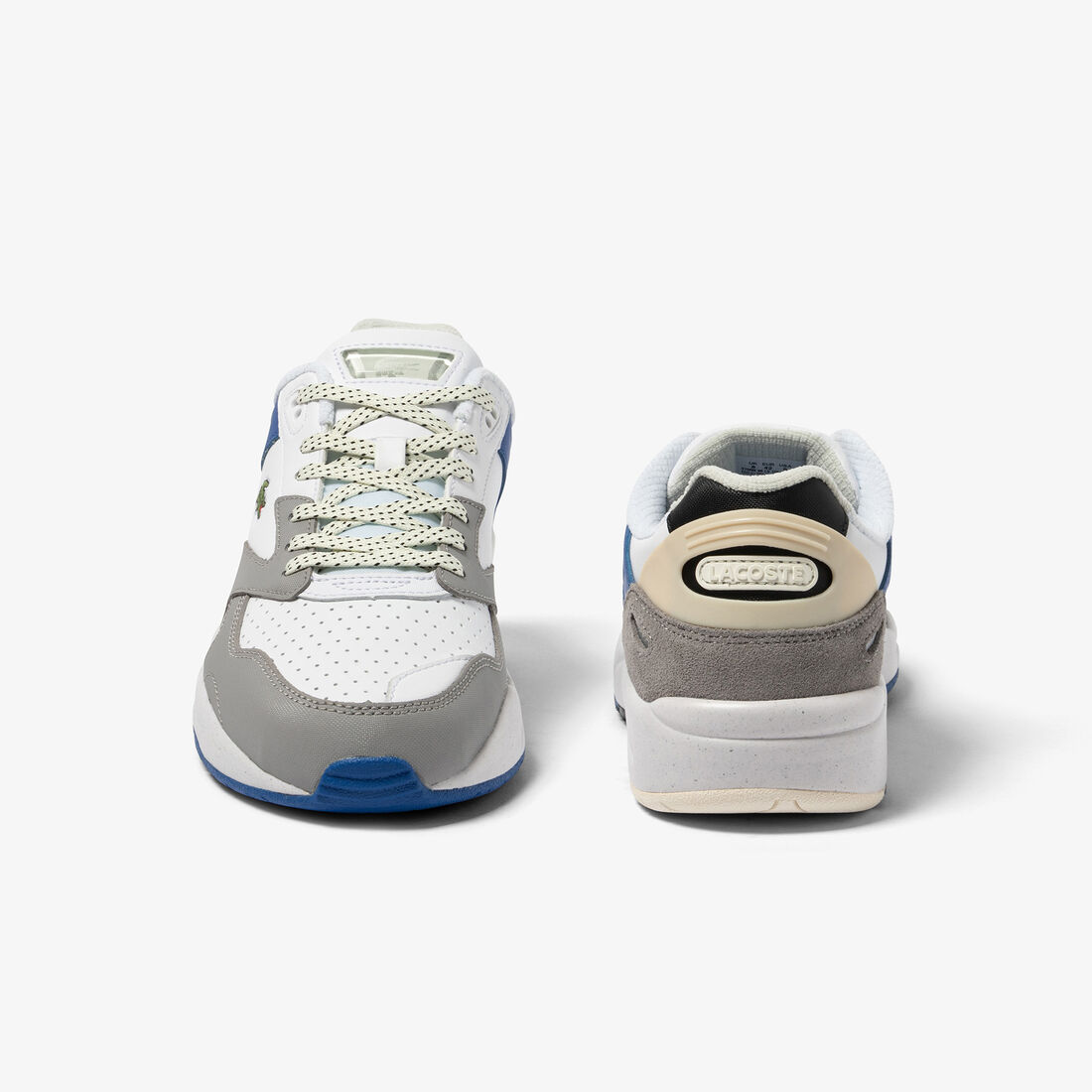 Men's Lacoste Storm 96 Lo Leather Colour Block Trainers Men's Lacoste Storm 96 Lo Leather Colour Block Trainers