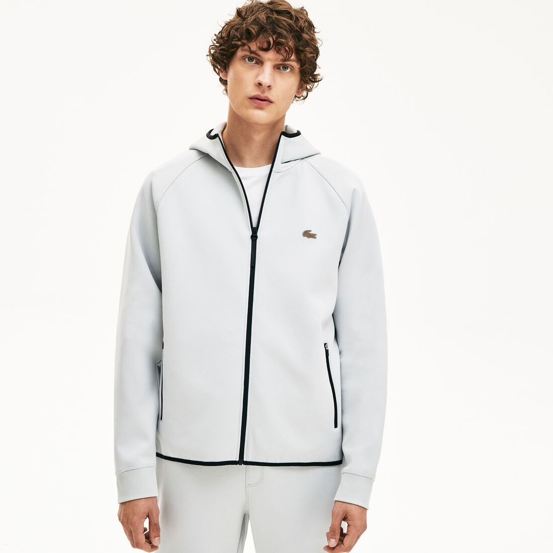 Men's Lacoste Motion Hooded Zip Sweatshirt Men's Lacoste Motion Hooded Zip Sweatshirt