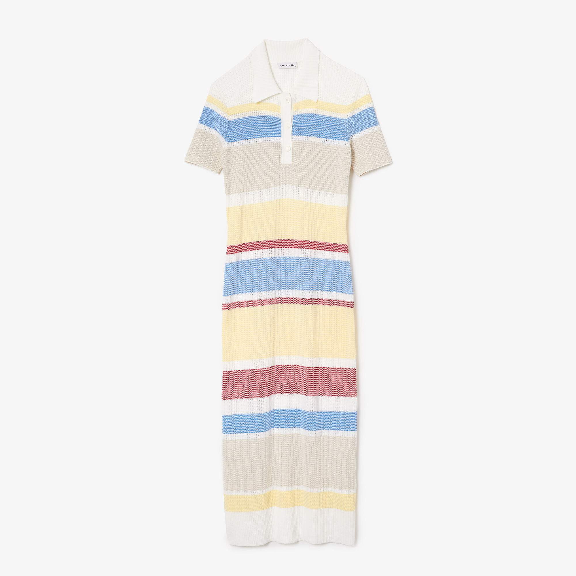 Lacoste striped on sale polo dress