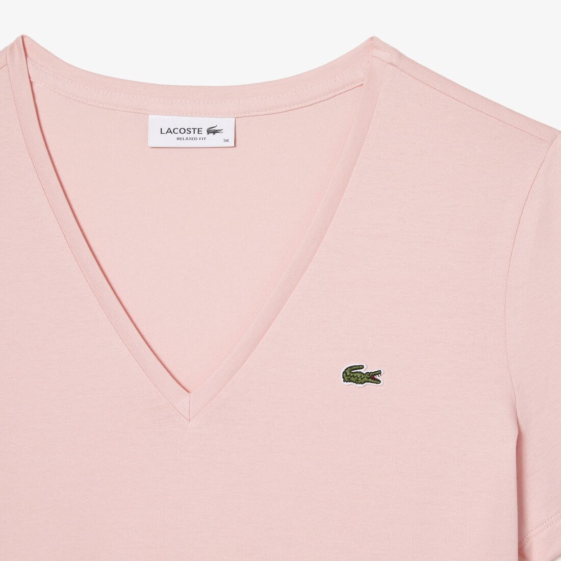 تي شيرت بقصّة عادية وطبعة مميزة لكلمة Lacoste تي شيرت بقصّة عادية وطبعة مميزة لكلمة Lacoste