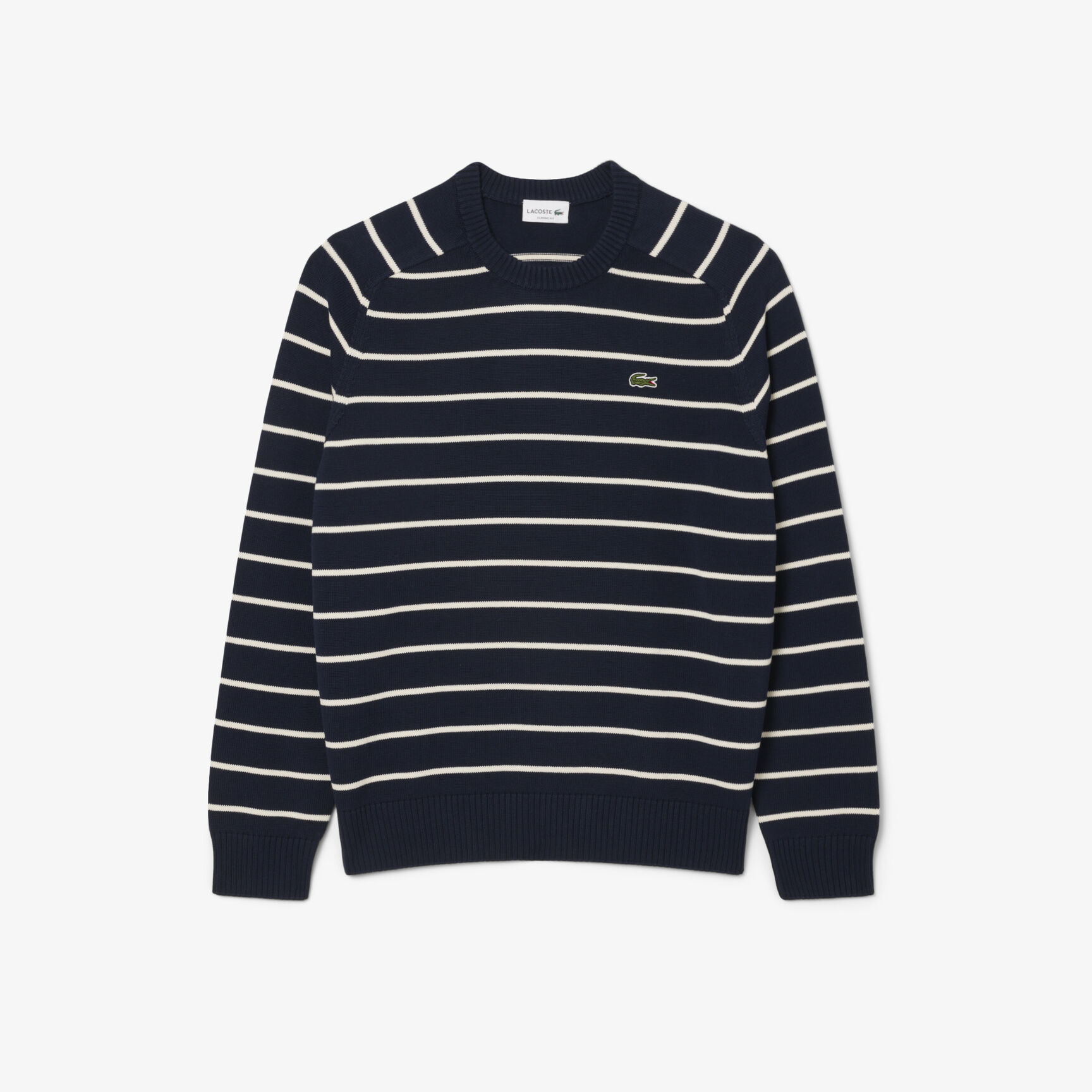 Striped Cotton Crew Neck Sweater Striped Cotton Crew Neck Sweater
