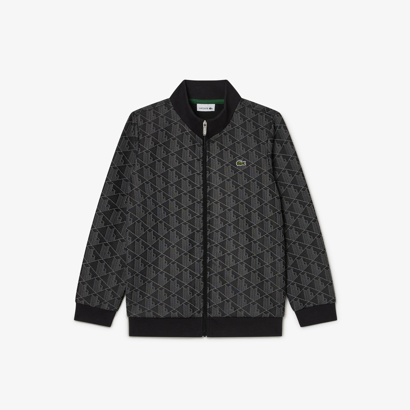 سويت شيرت باريس مونوغرام برقبة عالية وسحاب