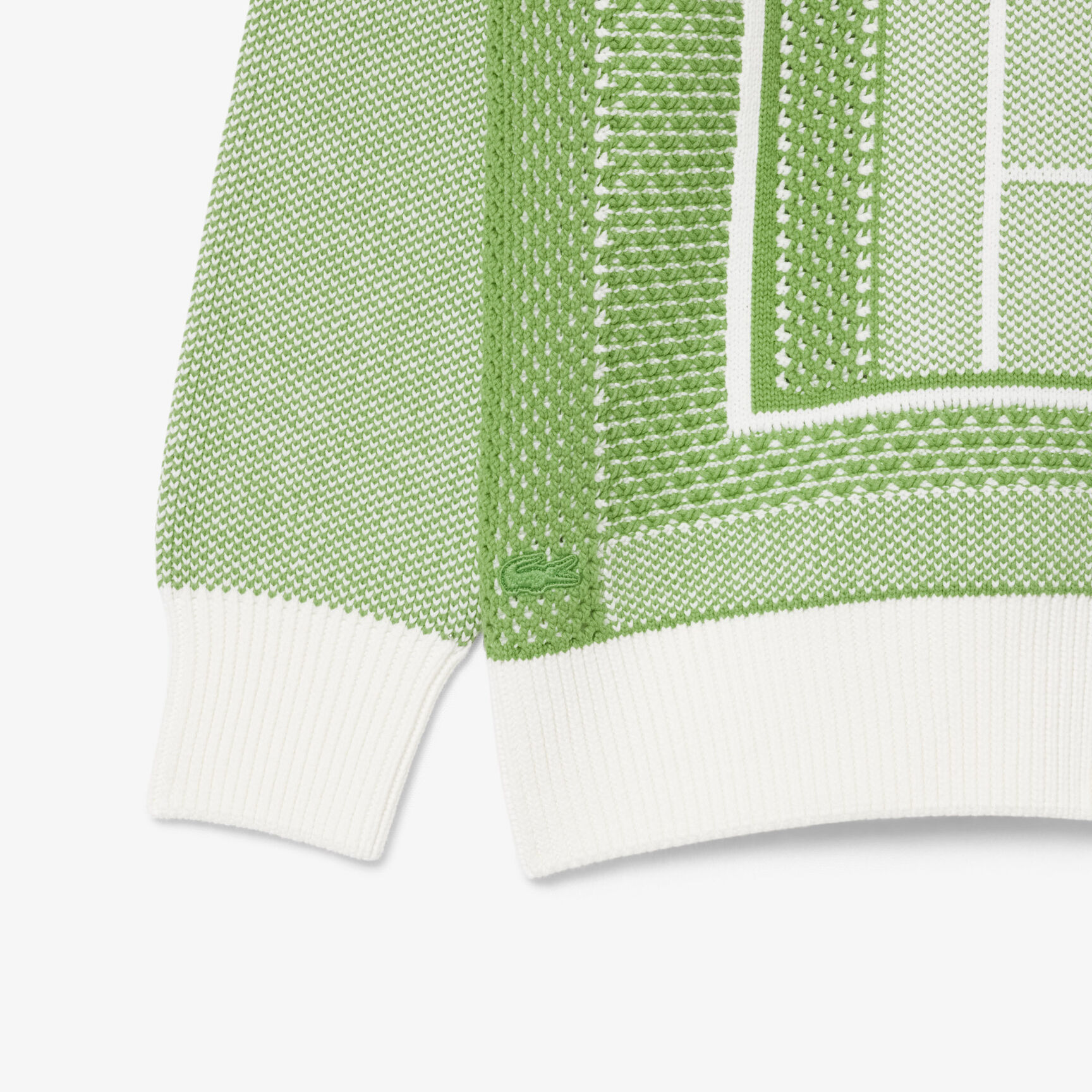 Tennis Court Graphic Jacquard Sweater Tennis Court Graphic Jacquard Sweater