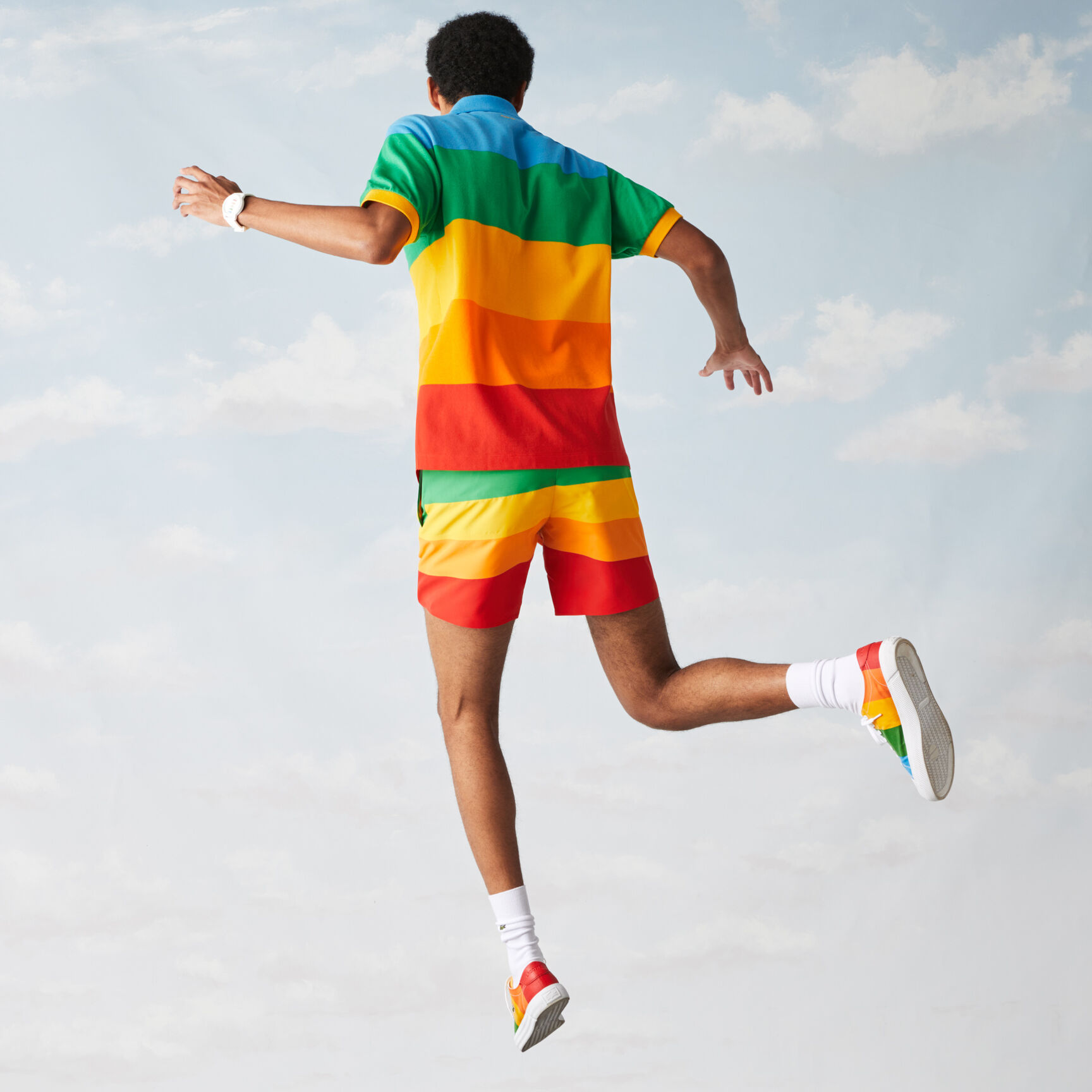 Men’s Polaroid Collaboration Color Striped Classic Fit Polo Men’s Polaroid Collaboration Color Striped Classic Fit Polo