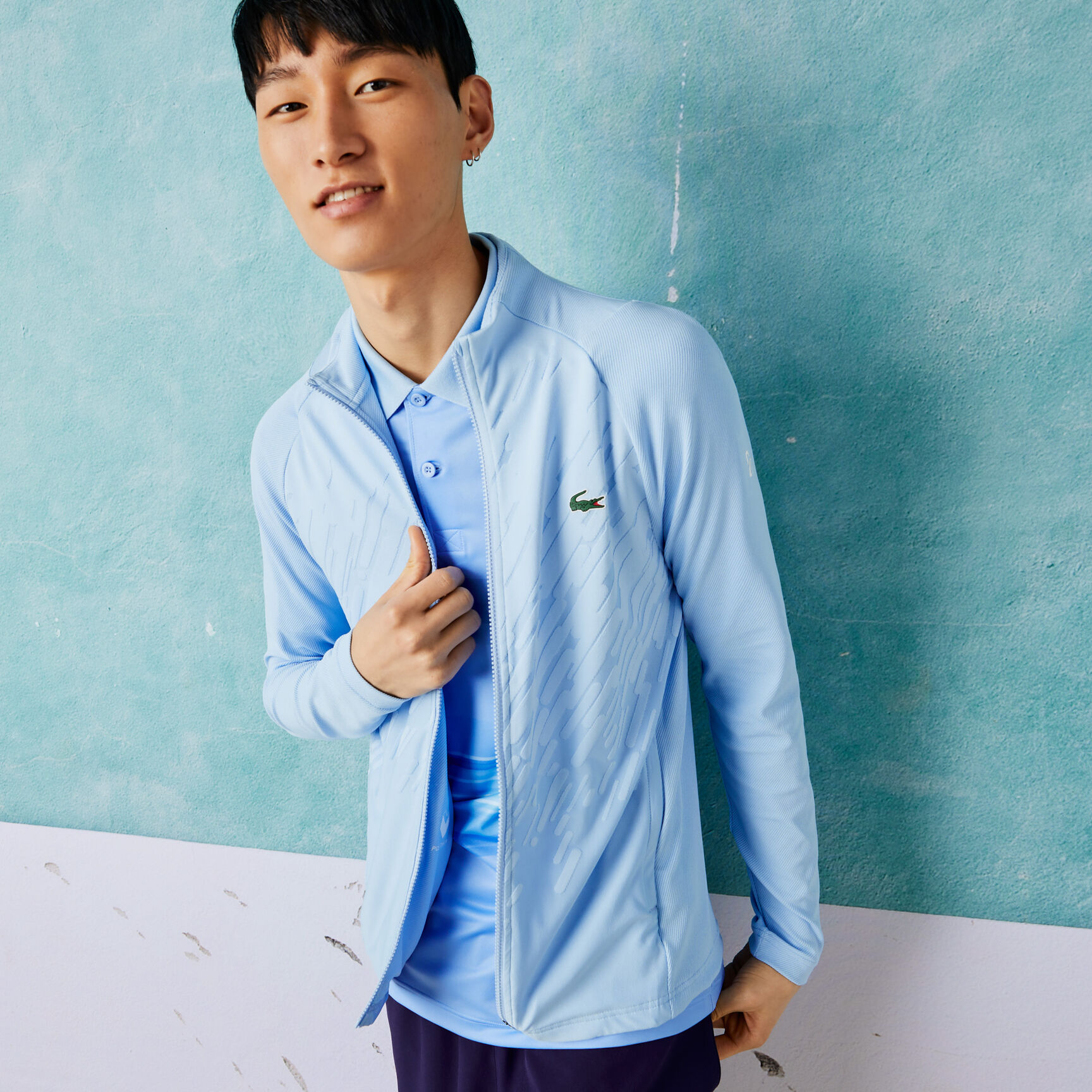 Men’s Lacoste SPORT x Novak Djokovic Technical Zip Jacket Men’s Lacoste SPORT x Novak Djokovic Technical Zip Jacket