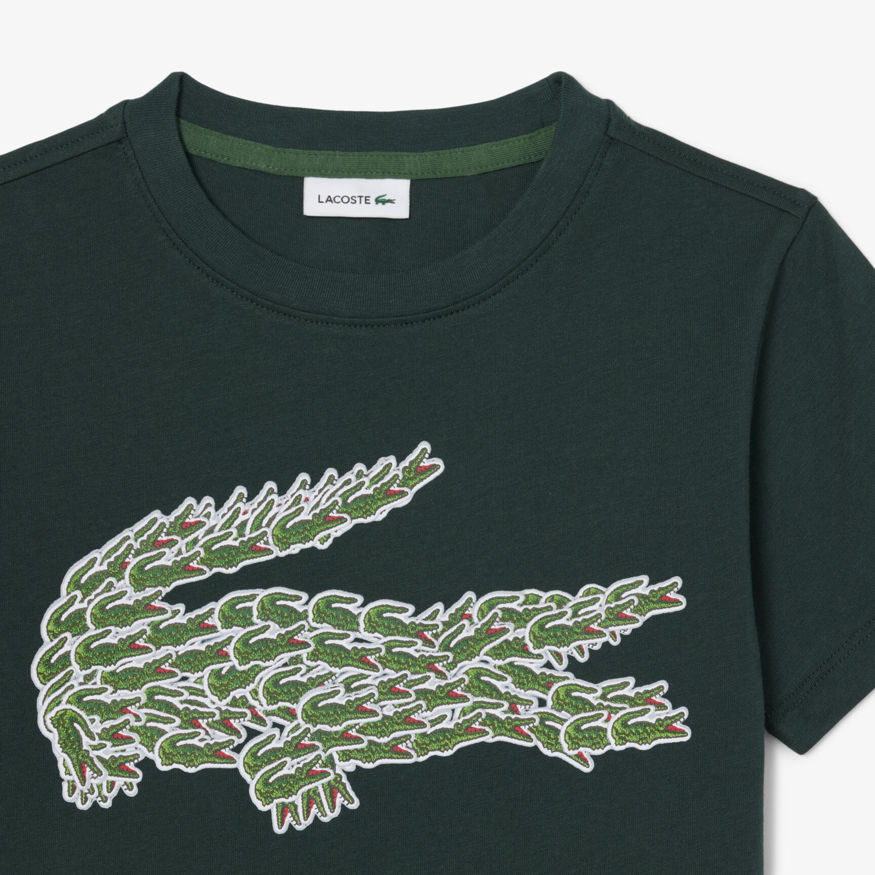 Crocodile Print Cotton T-shirt