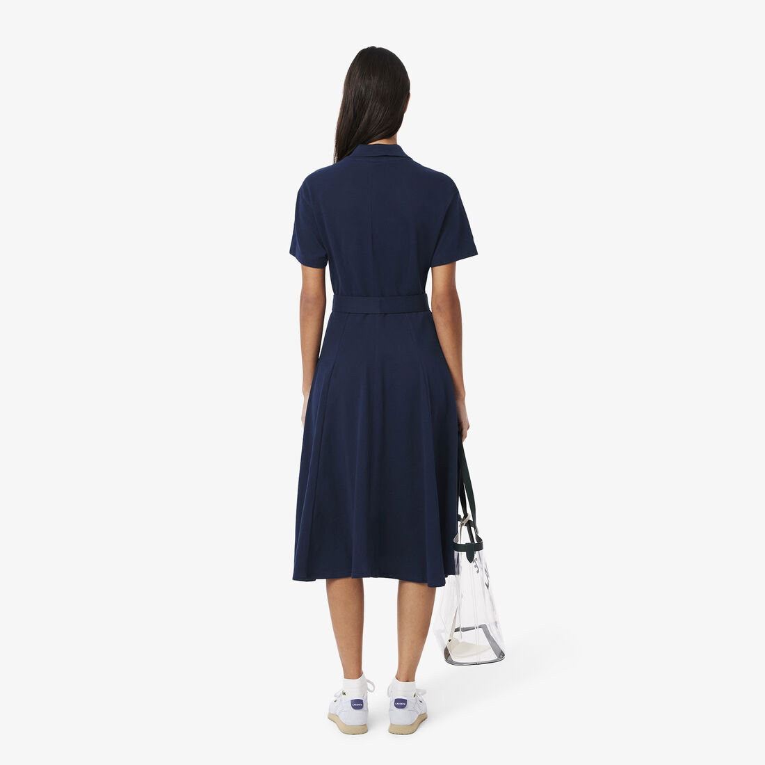 Flared Mini-Pique Polo Dress Flared Mini-Pique Polo Dress