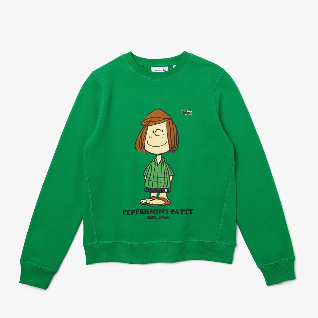 كنزة نسائية من القطن العضوي من Lacoste x Peanuts Crew Neck كنزة نسائية من القطن العضوي من Lacoste x Peanuts Crew Neck