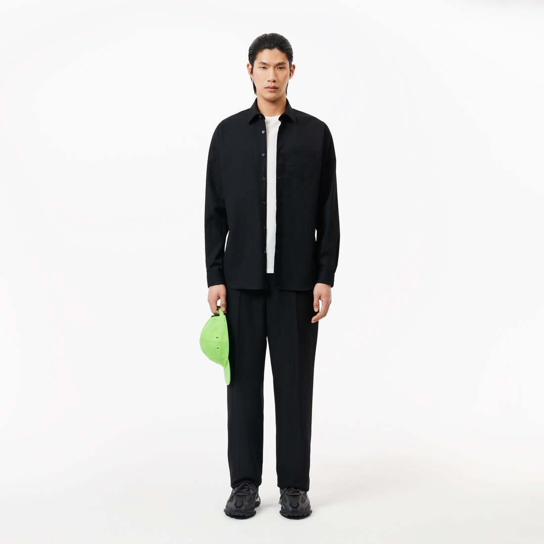 قميص بوبلين قطني بقصّة عادية قميص بوبلين قطني بقصّة عادية