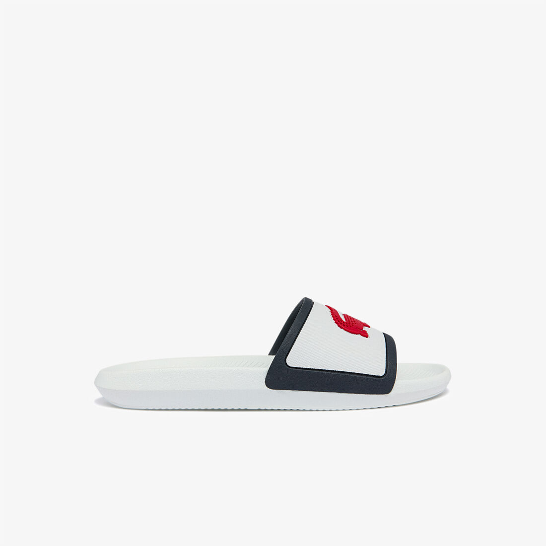 Men's Croco Rubber Strap Synthetic Slides