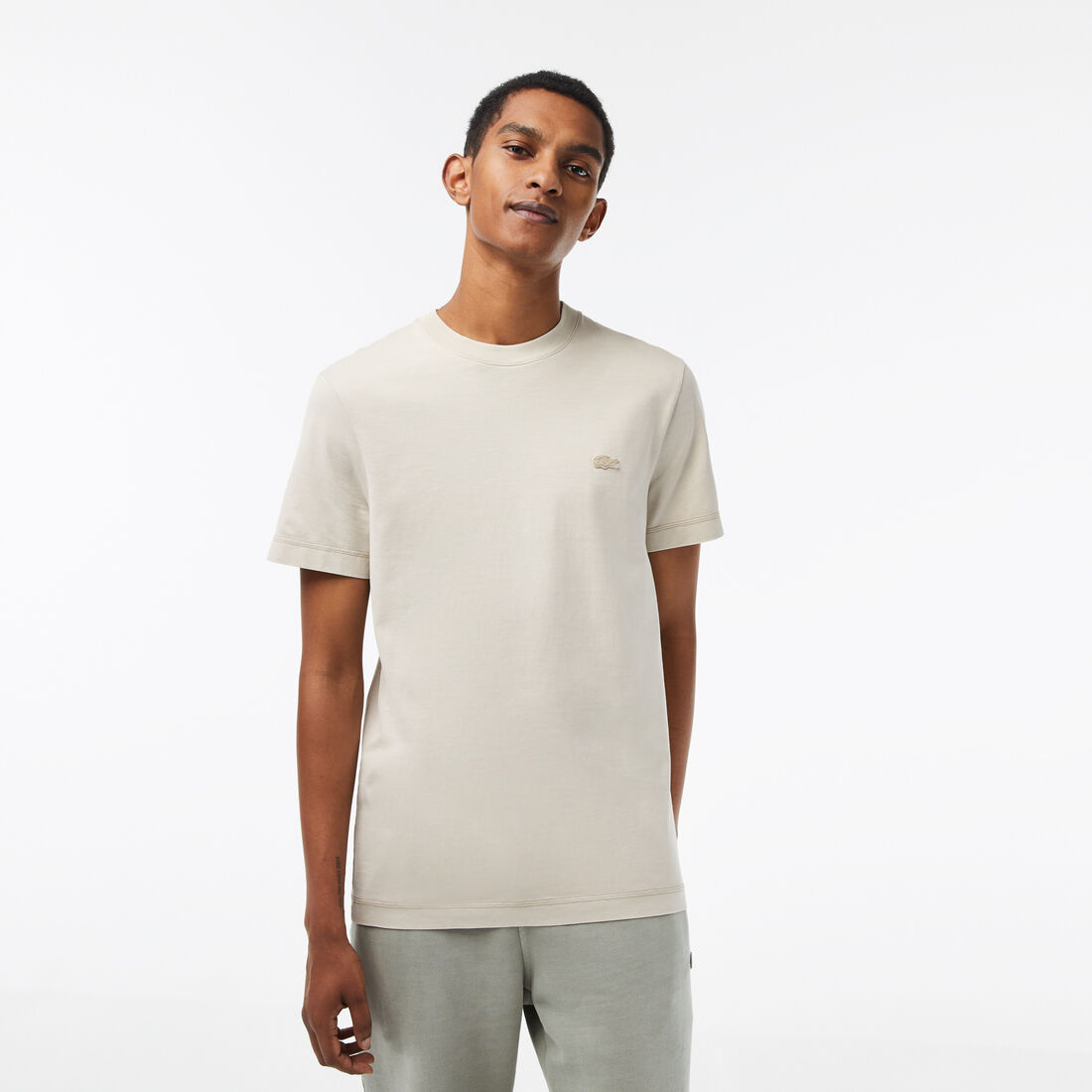 Men's Lacoste Plain Organic Cotton T-shirt