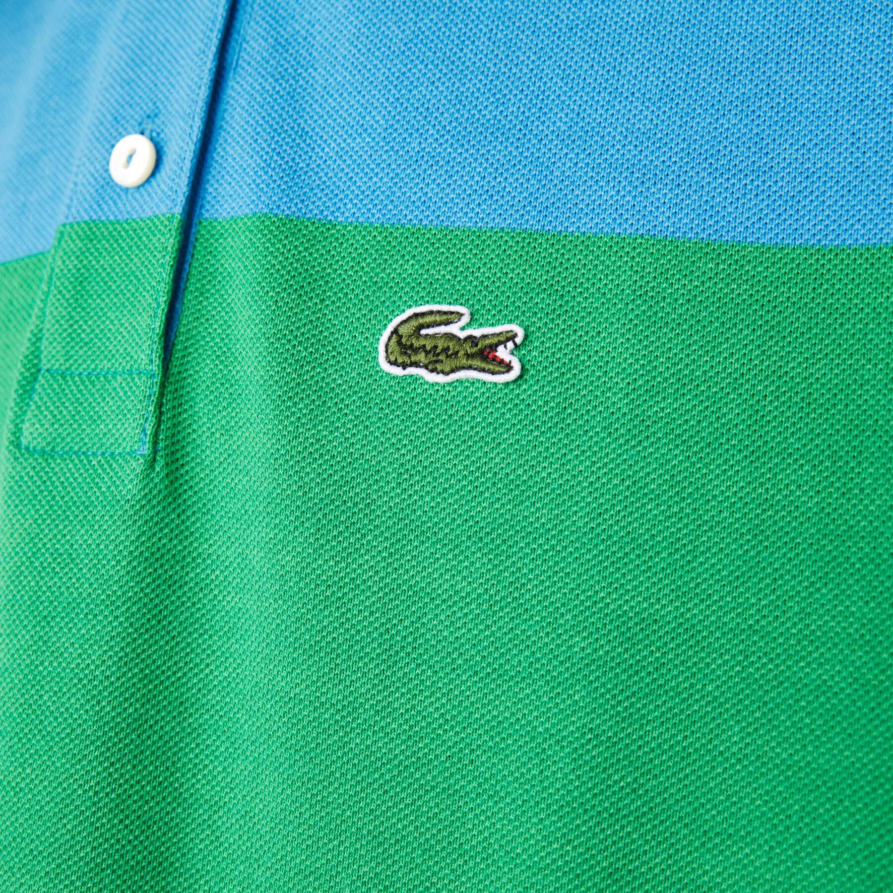 lacoste women s polaroid collaboration striped cotton piqu  polo dress