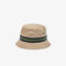 unisex lacoste organic cotton stripe band bucket hat