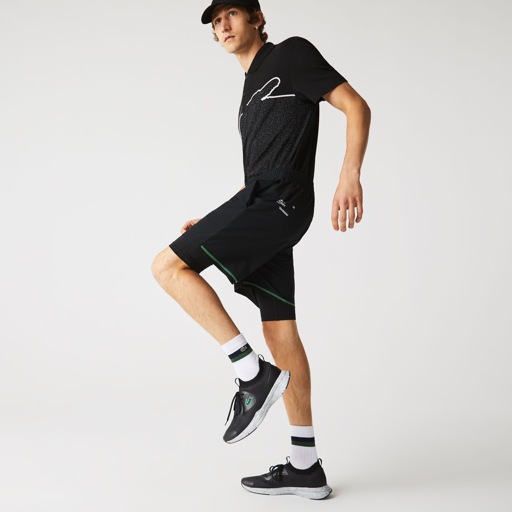 شورت بطبقتين للرجال مجموعة Lacoste SPORT