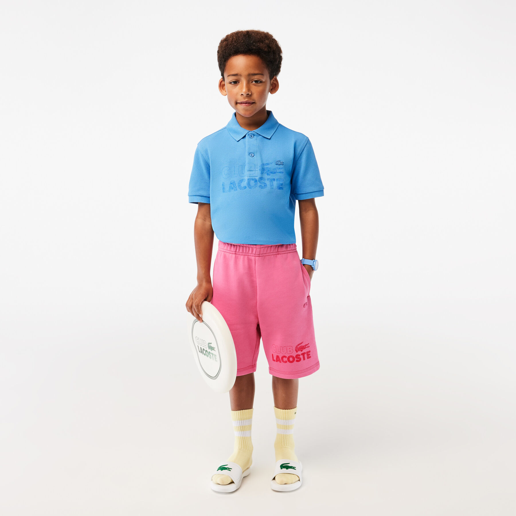 Boys' Branded Organic Cotton Fleece Shorts lacoste boys branded organic cotton fleece shorts