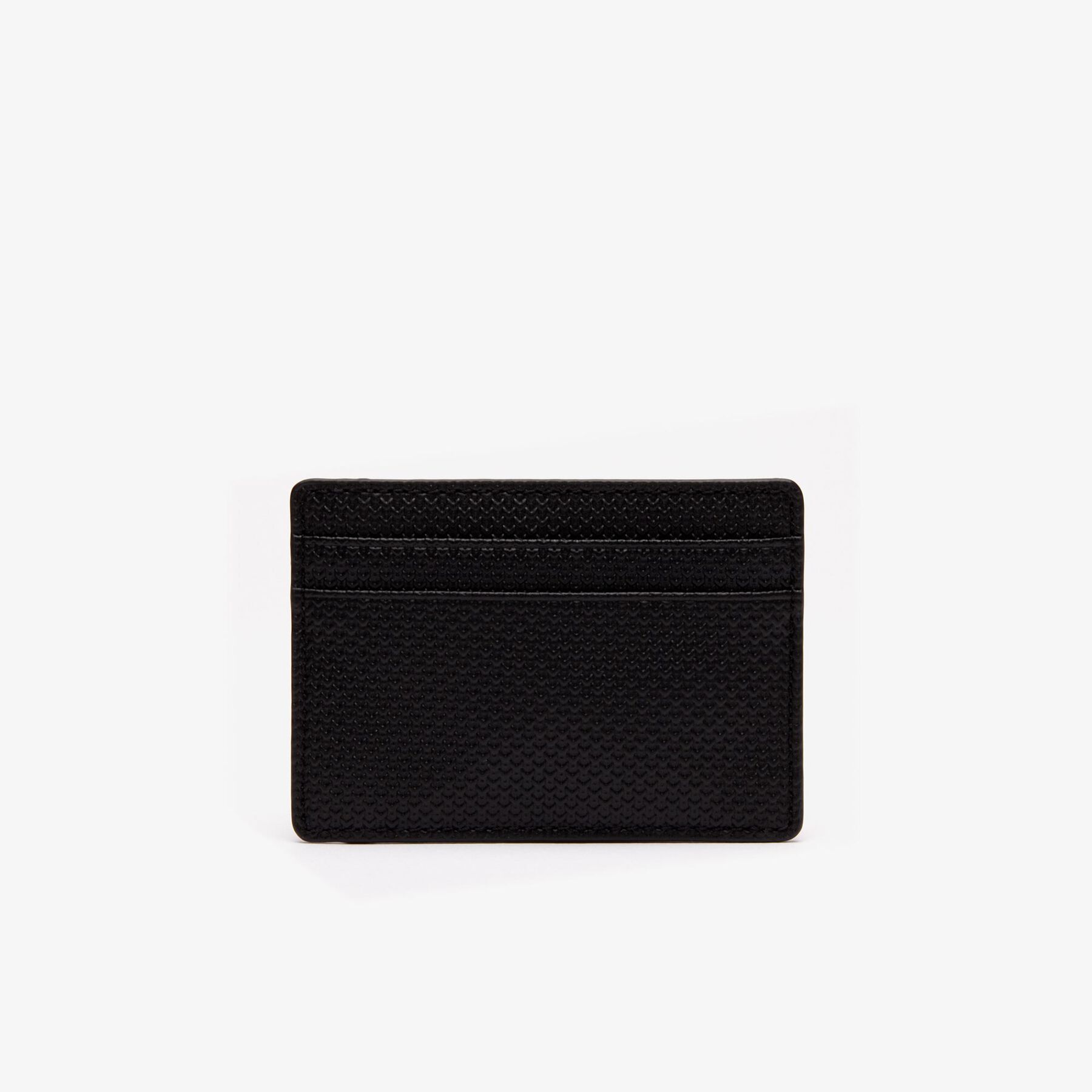 lacoste men s chantaco piqu  leather 8 card holder and wallet