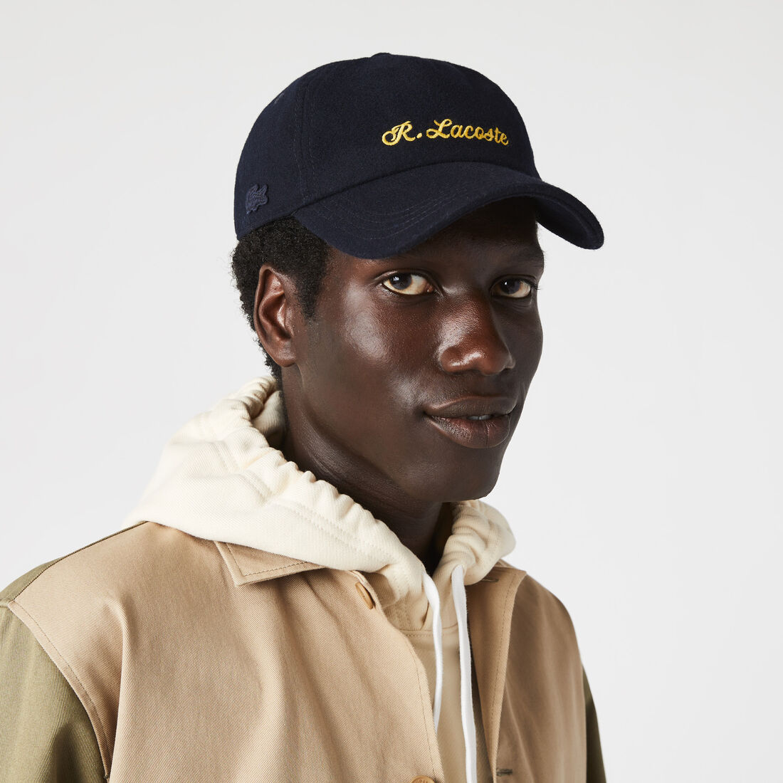 Men’s Embroidered Wool Felt Cap
