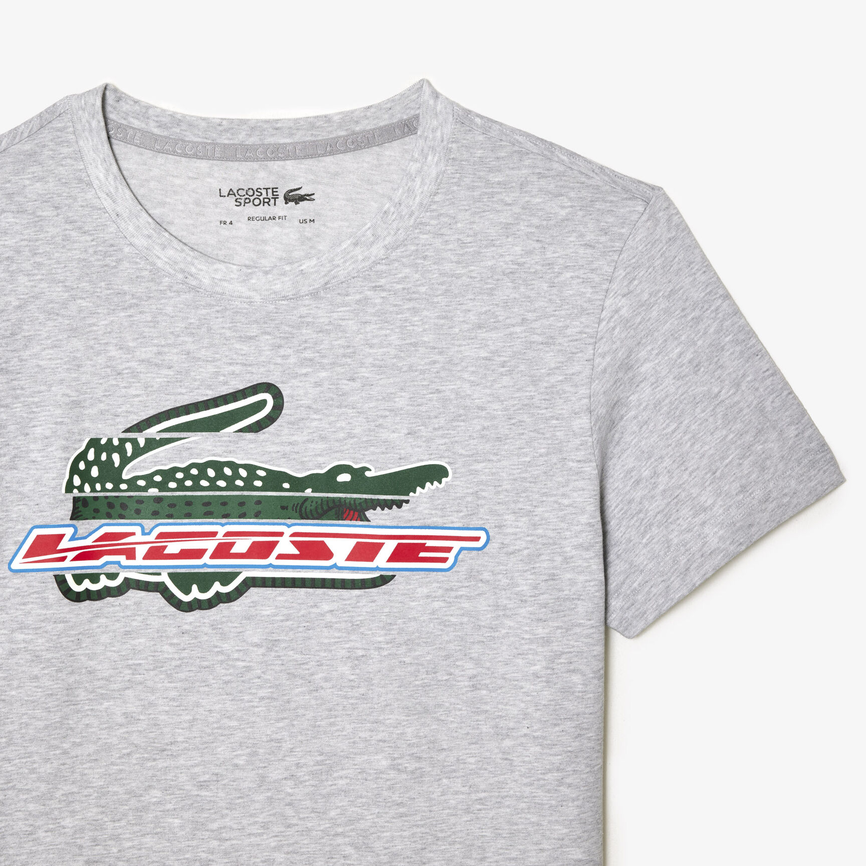 تيشيرت لاكوست قطن عضوي بقصة عادية للرجال مجموعة Lacoste SPORT