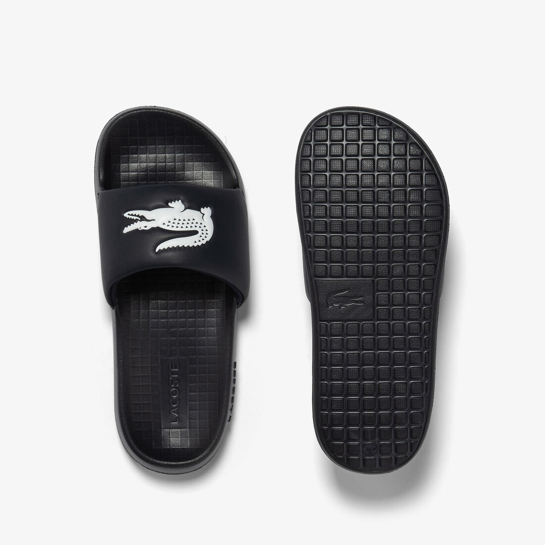 Men's Lacoste Croco 1.0 Synthetic Slides Men's Lacoste Croco 1.0 Synthetic Slides