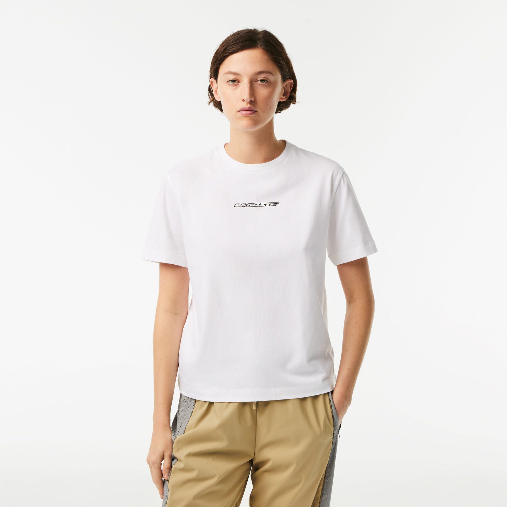 Women's Lacoste Jersey Contrast Print T-shirt Women's Lacoste Jersey Contrast Print T-shirt