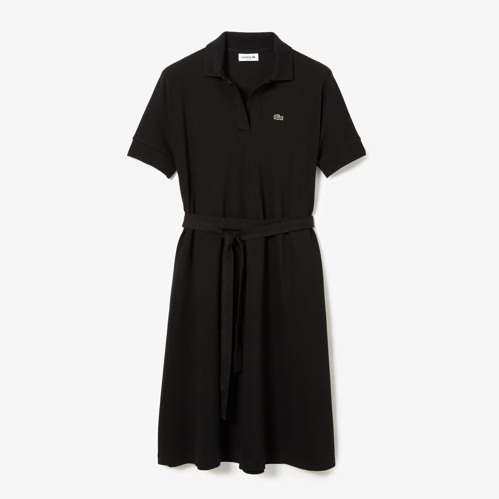 Women's Loose Fit  V-neck Piqu&eacute; Polo Dress