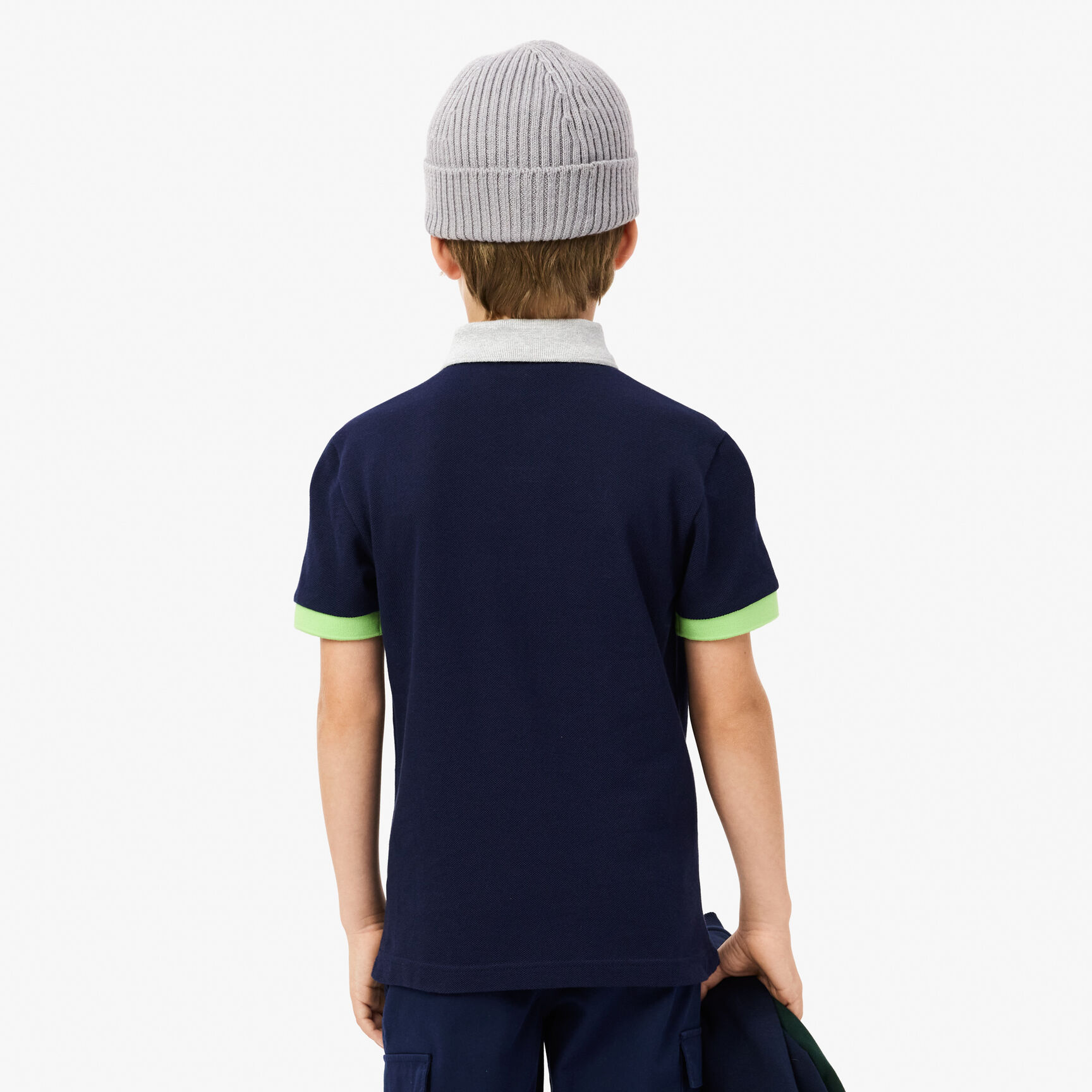 Colourblock Cotton Pique Polo Shirt