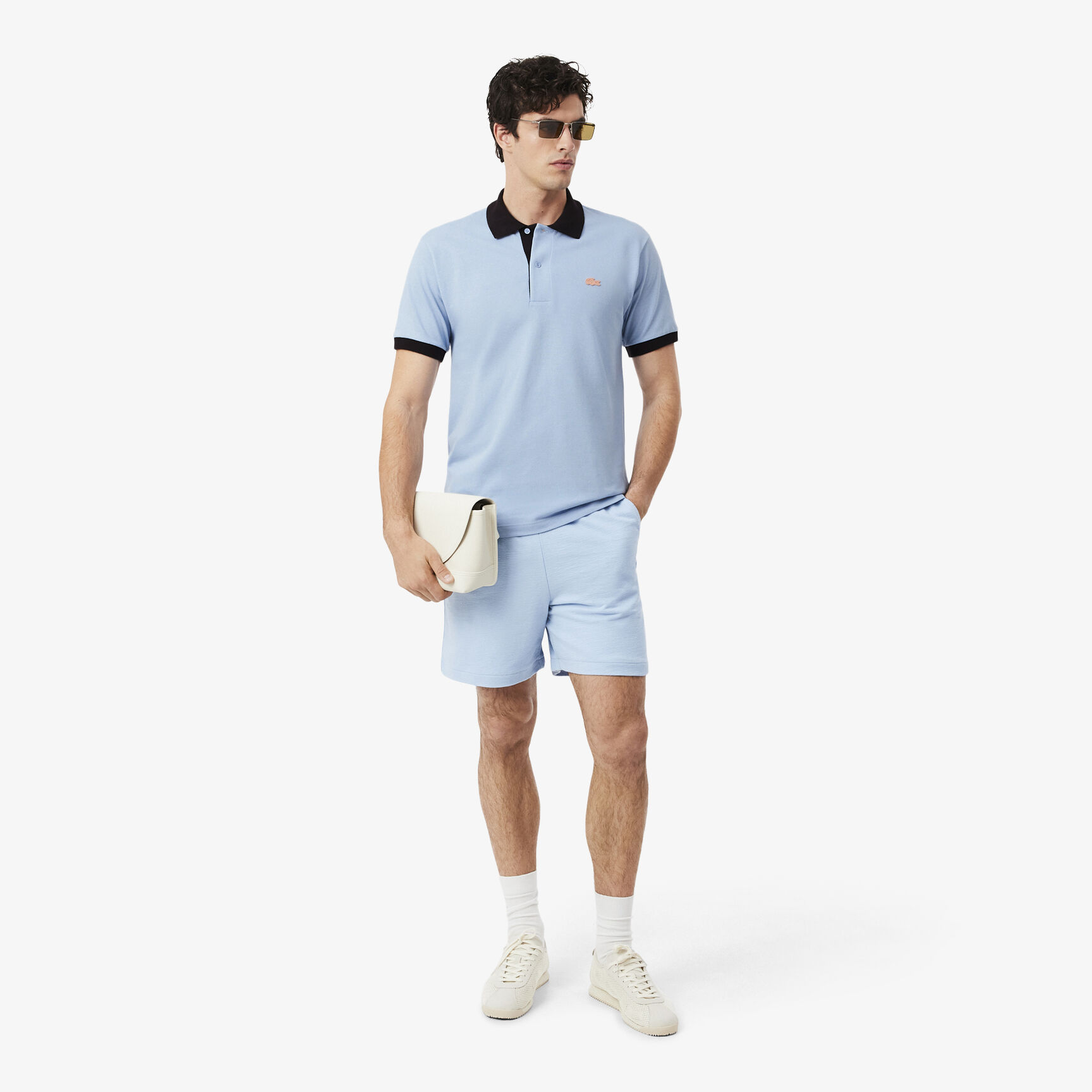 Classic Fit Contrast Rib Polo Shirt