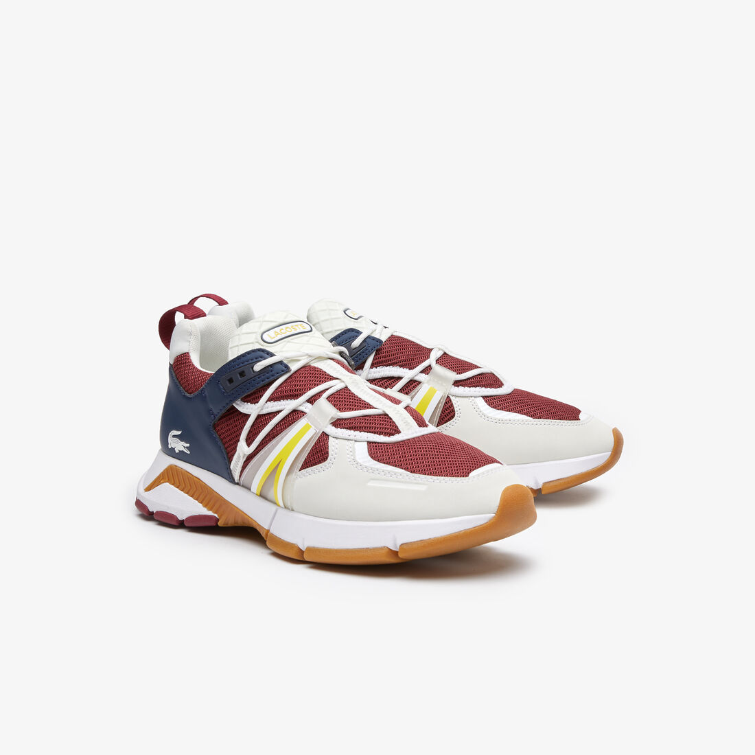 Men's Lacoste L003 Textile Color-Block Sneakers Men's Lacoste L003 Textile Color-Block Sneakers