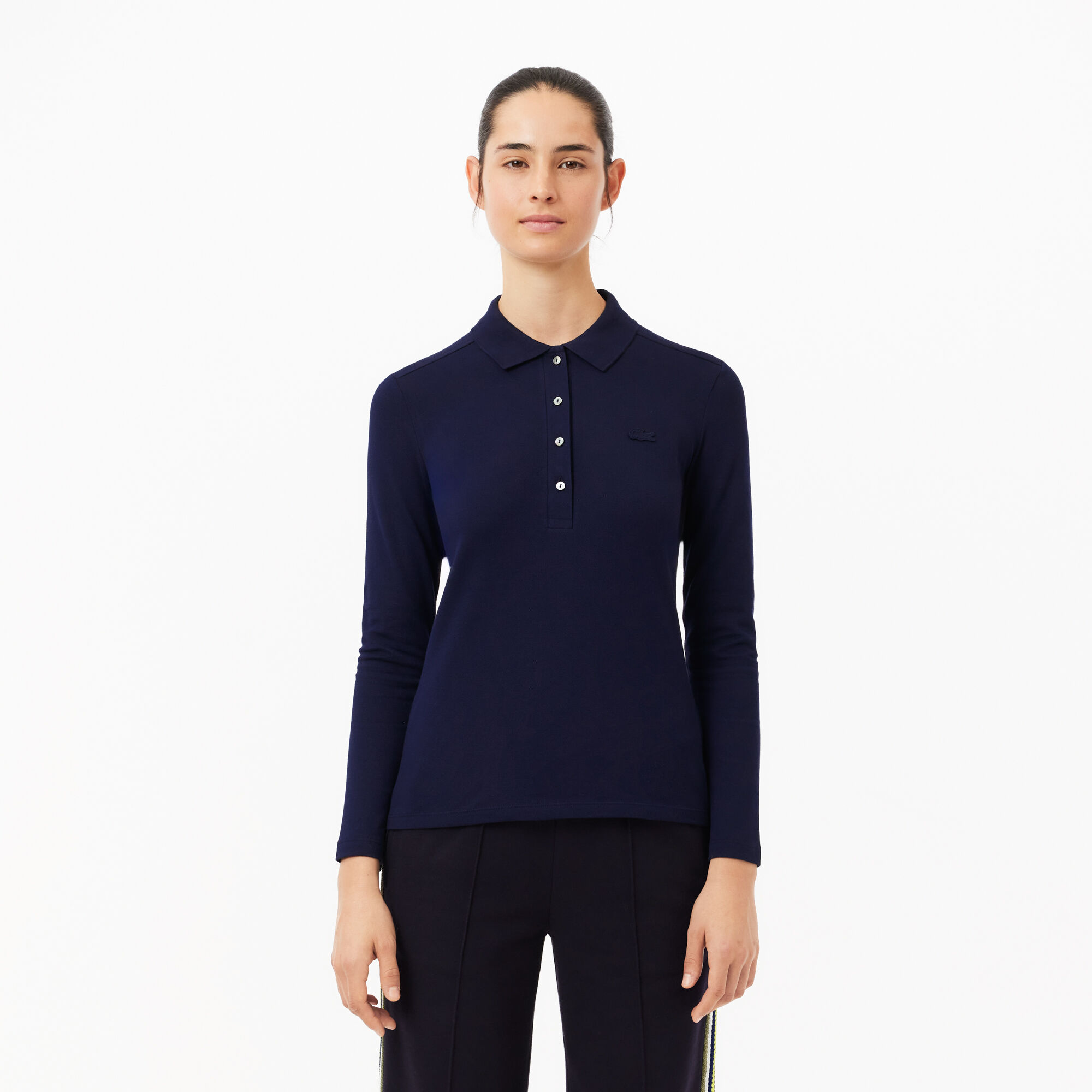 Buy Women s Slim fit Stretch Pique Lacoste Polo Shirt Lacoste EG