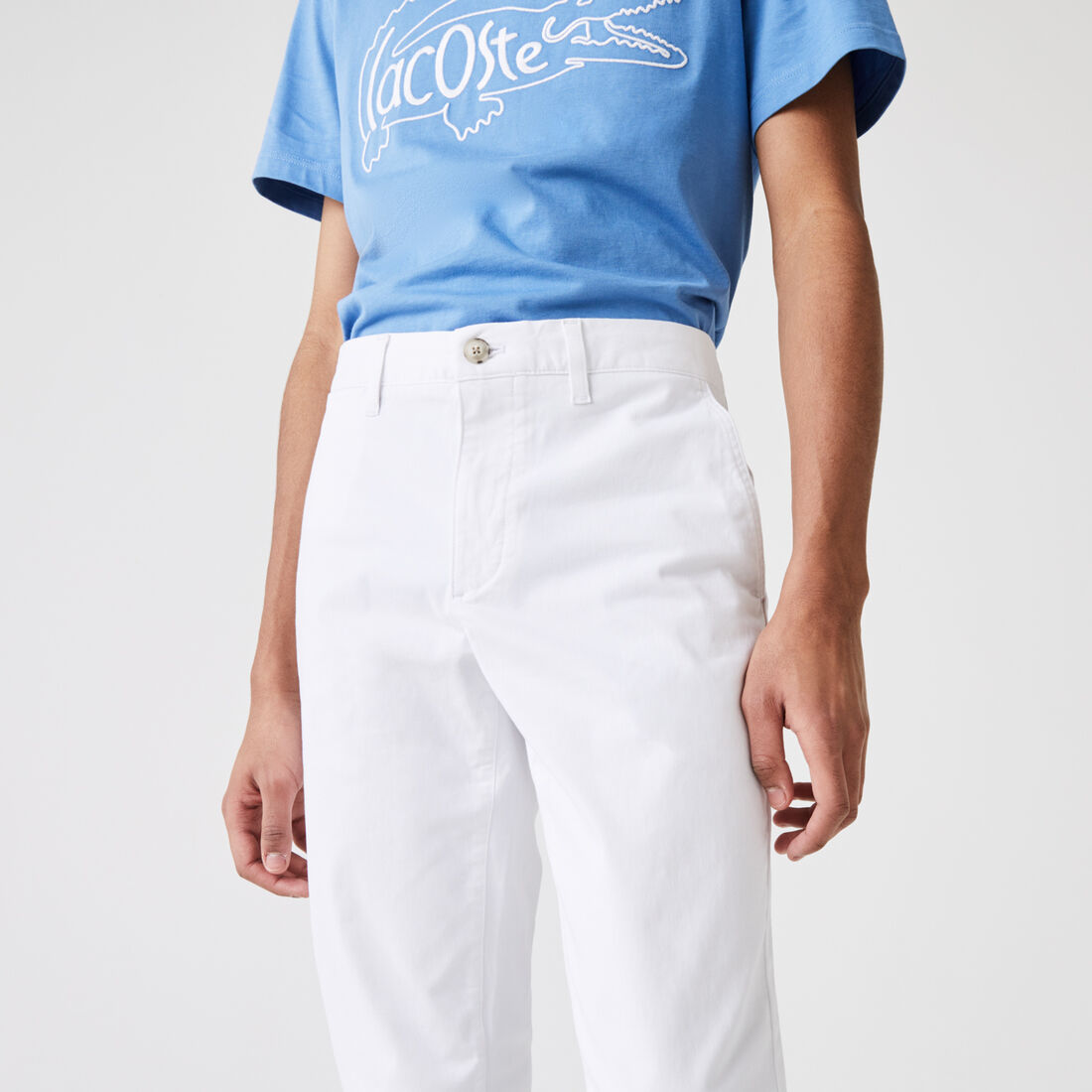 بنطال التشينو من الجبردين المرن بقصة ضيقة للرجال بنطال التشينو من الجبردين المرن بقصة ضيقة للرجال