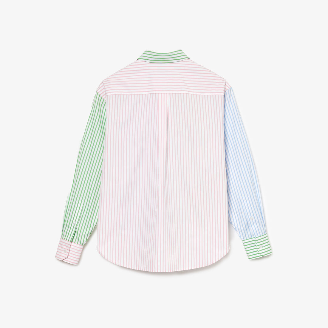 قميص قطن مخطط مقسم لأجزاء بتطريز مضارب تنس للنساء قميص قطن مخطط مقسم لأجزاء بتطريز مضارب تنس للنساء