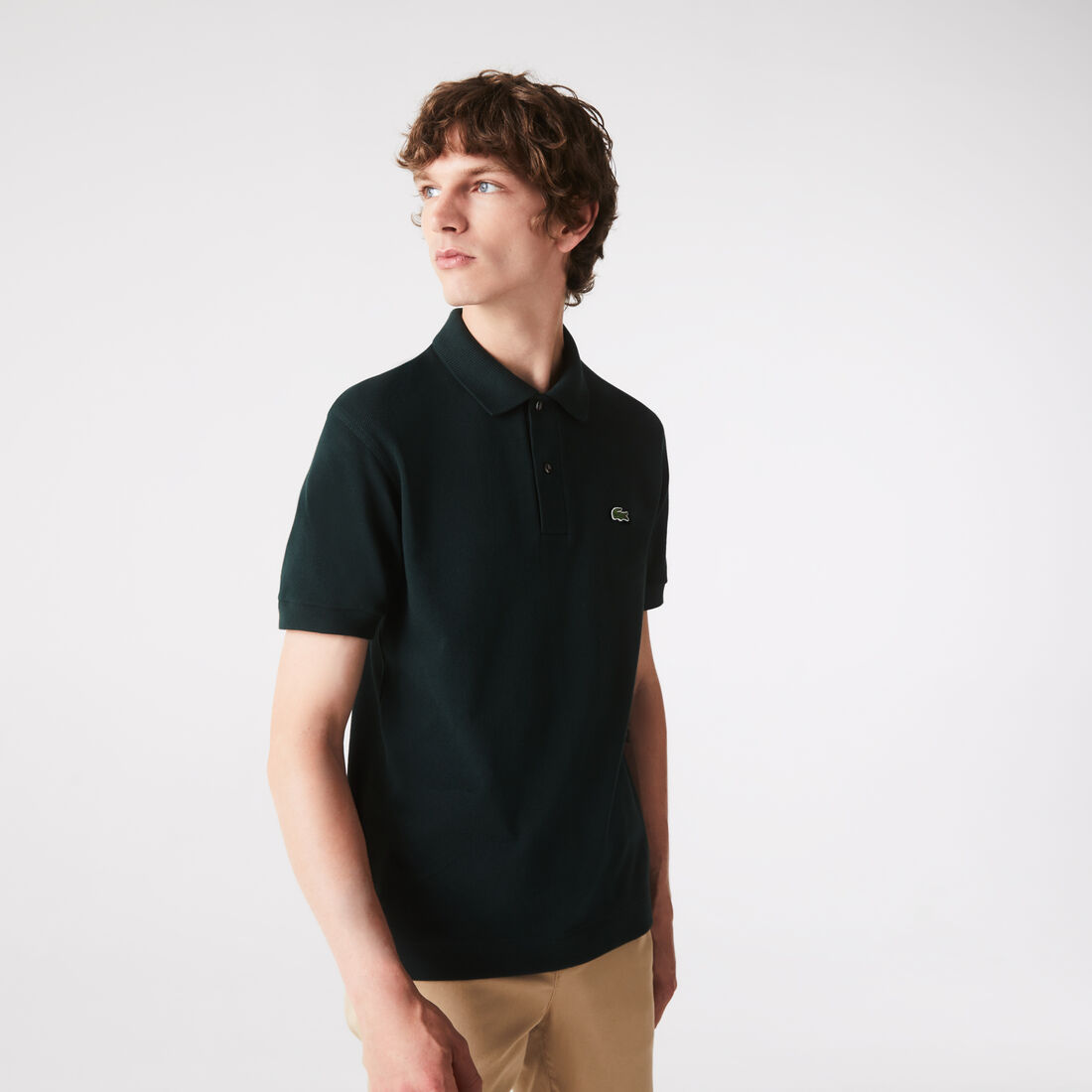 Men's Lacoste Classic Fit L.12.21 Organic Cotton Pique Polo Shirt Men's Lacoste Classic Fit L.12.21 Organic Cotton Pique Polo Shirt