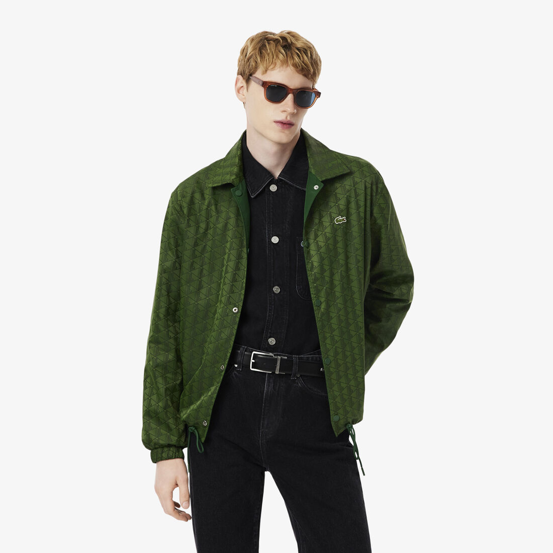 Reversible Bi Material Monogram Jacket