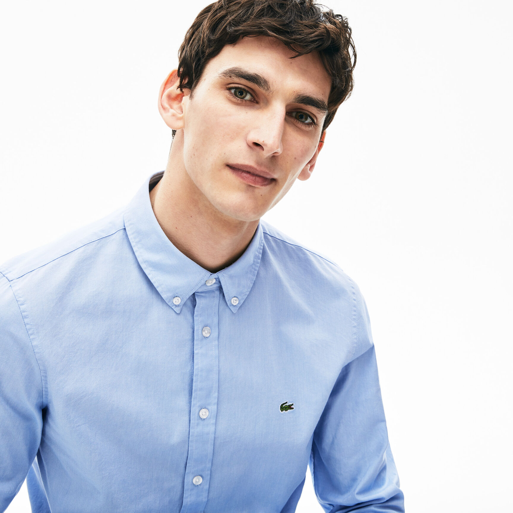 Men's Slim Fit Stretch Oxford Cotton Shirt