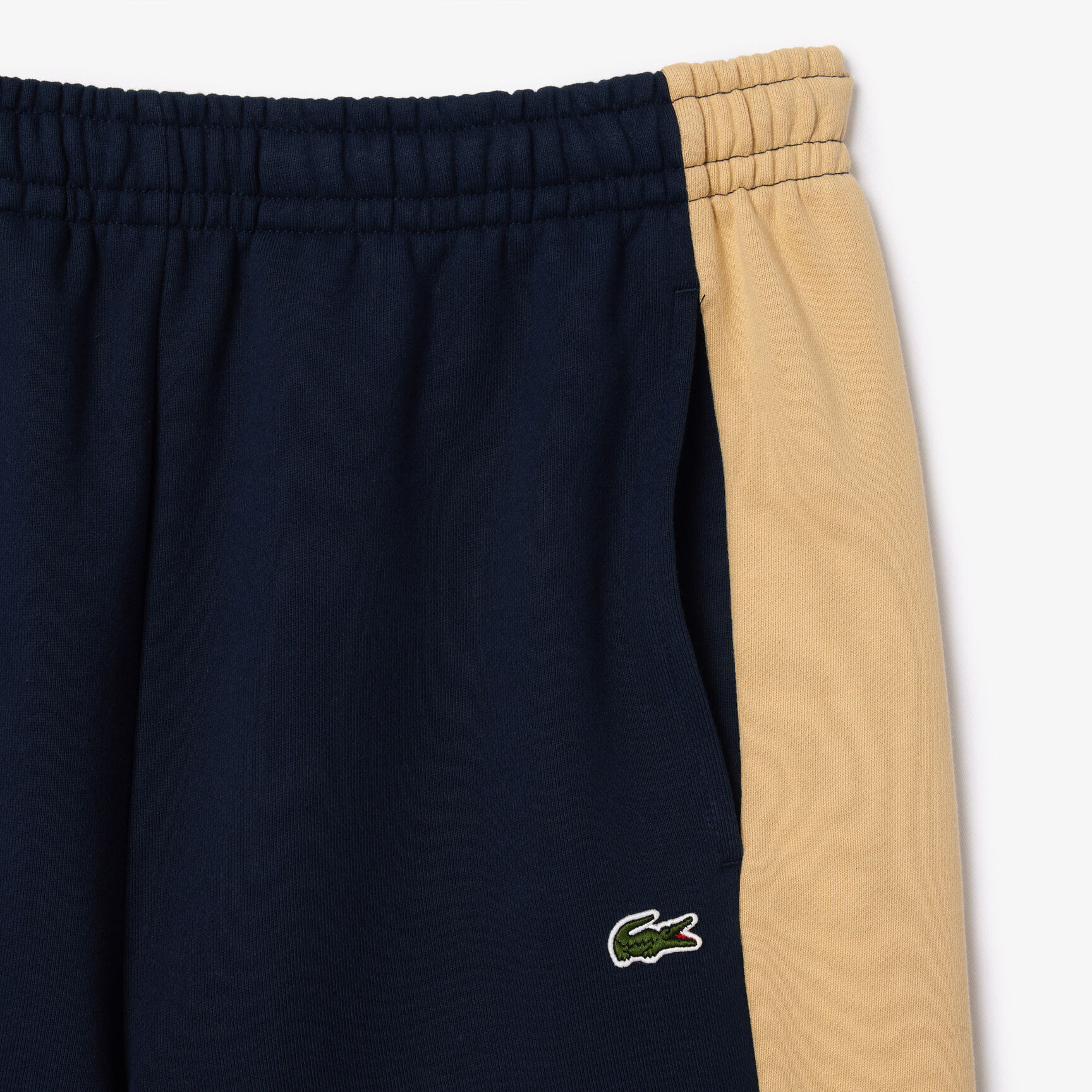 Printed Unbrushed Fleece Colourblock Jogger Shorts