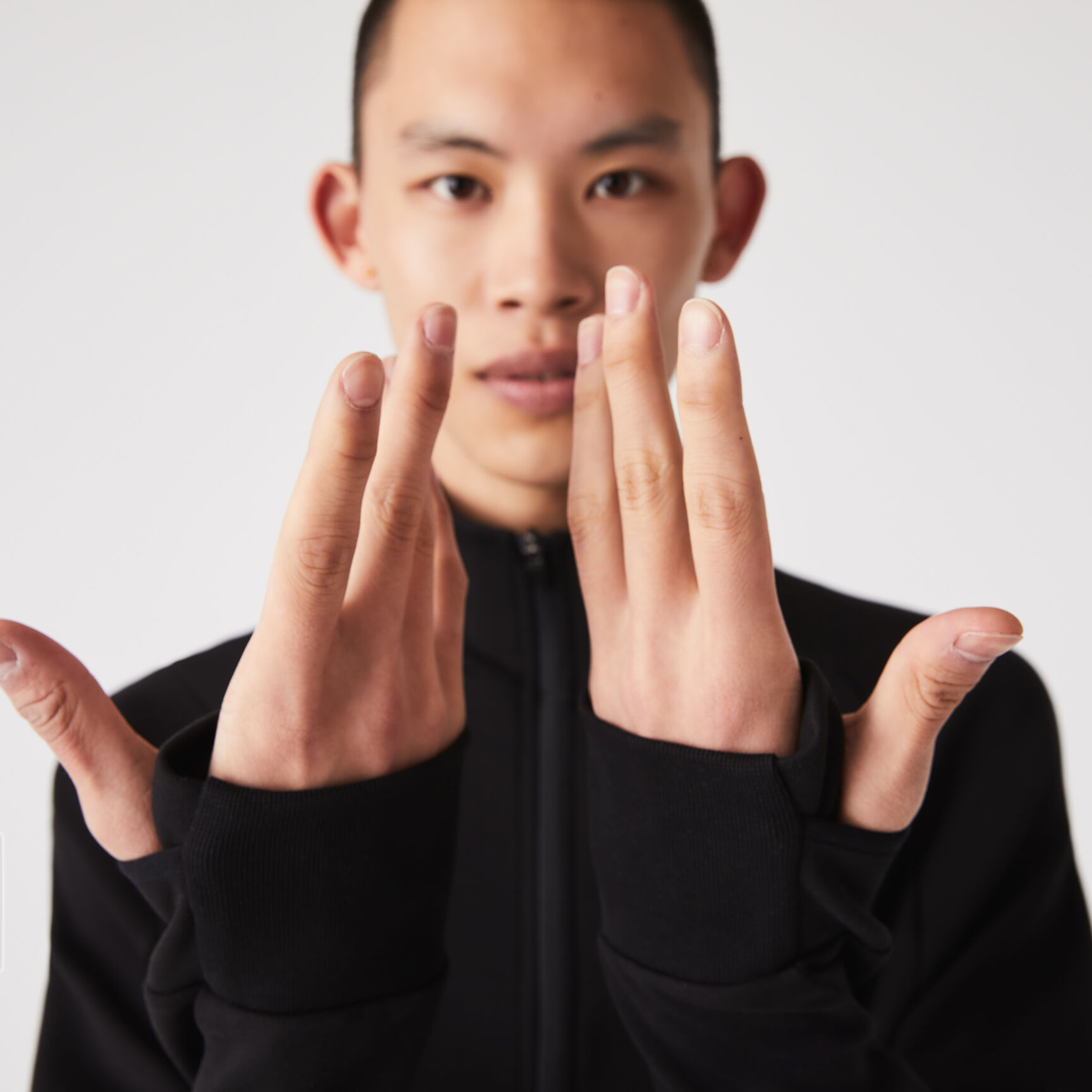 سويت شيرت لاكوست قطن عضوي ناعم للرجال