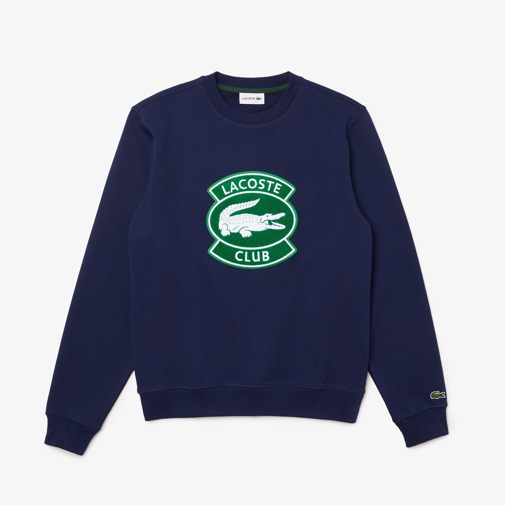 سويت شيرت القطن الصوفي للرجال مع شارة Lacoste Club سويت شيرت القطن الصوفي للرجال مع شارة Lacoste Club