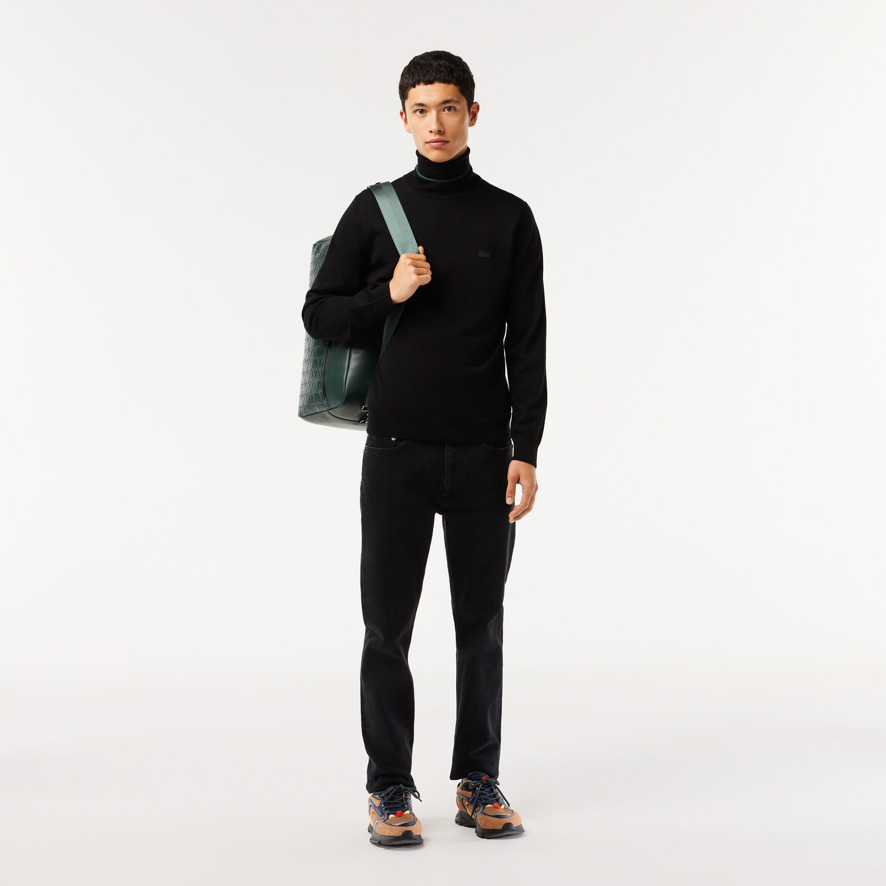 Leather Monogram Print Weekend Bag Leather Monogram Print Weekend Bag