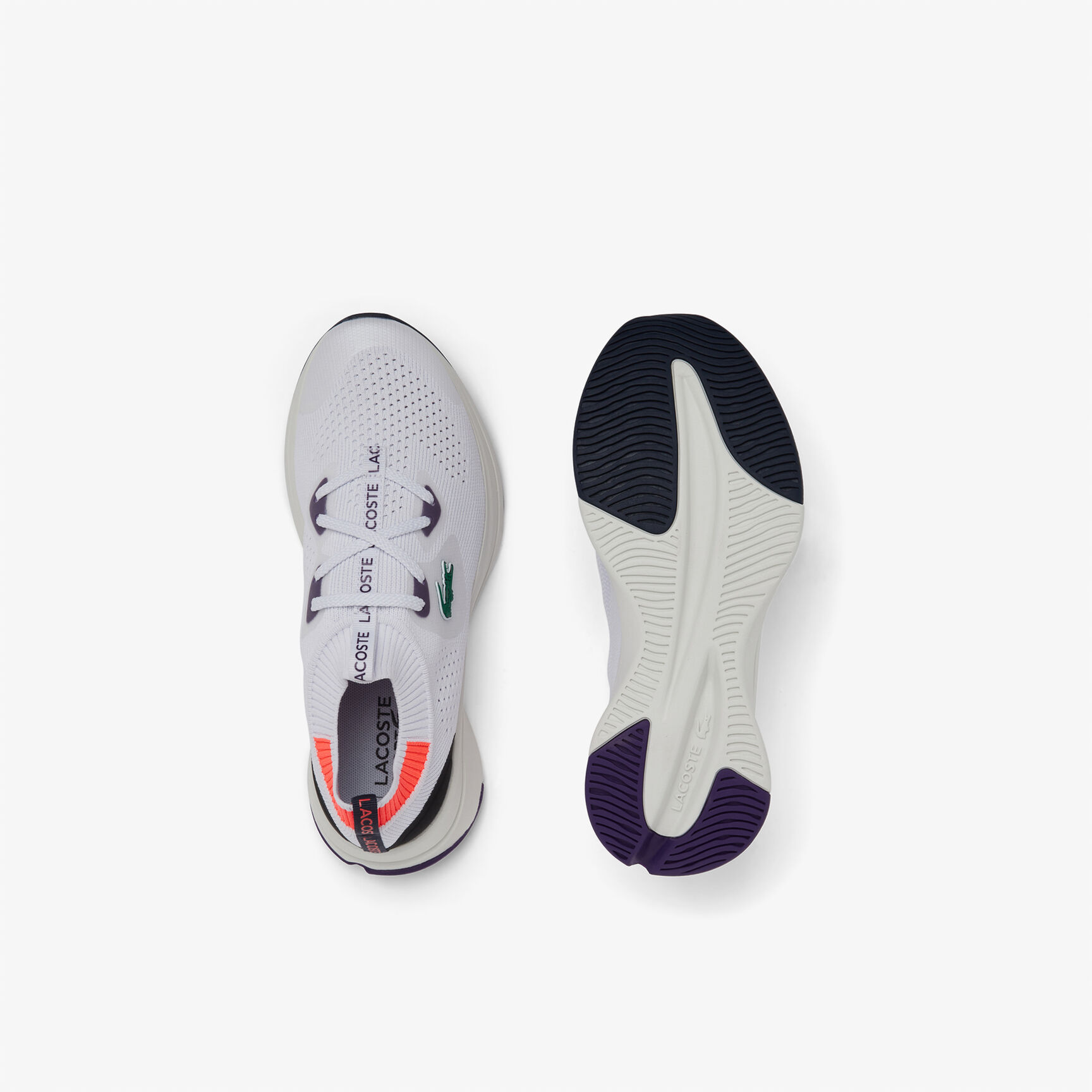 Women's Lacoste Run Spin Knit Textile Sneakers